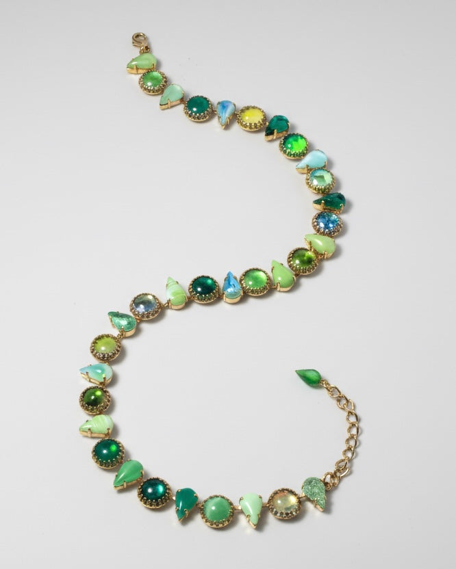 Layering Choker in Salad (Gold)