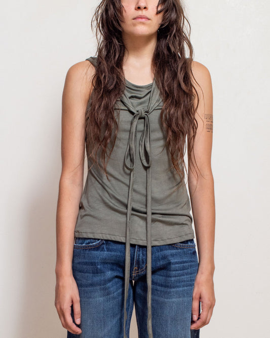 Sailor Tank Top in Olive