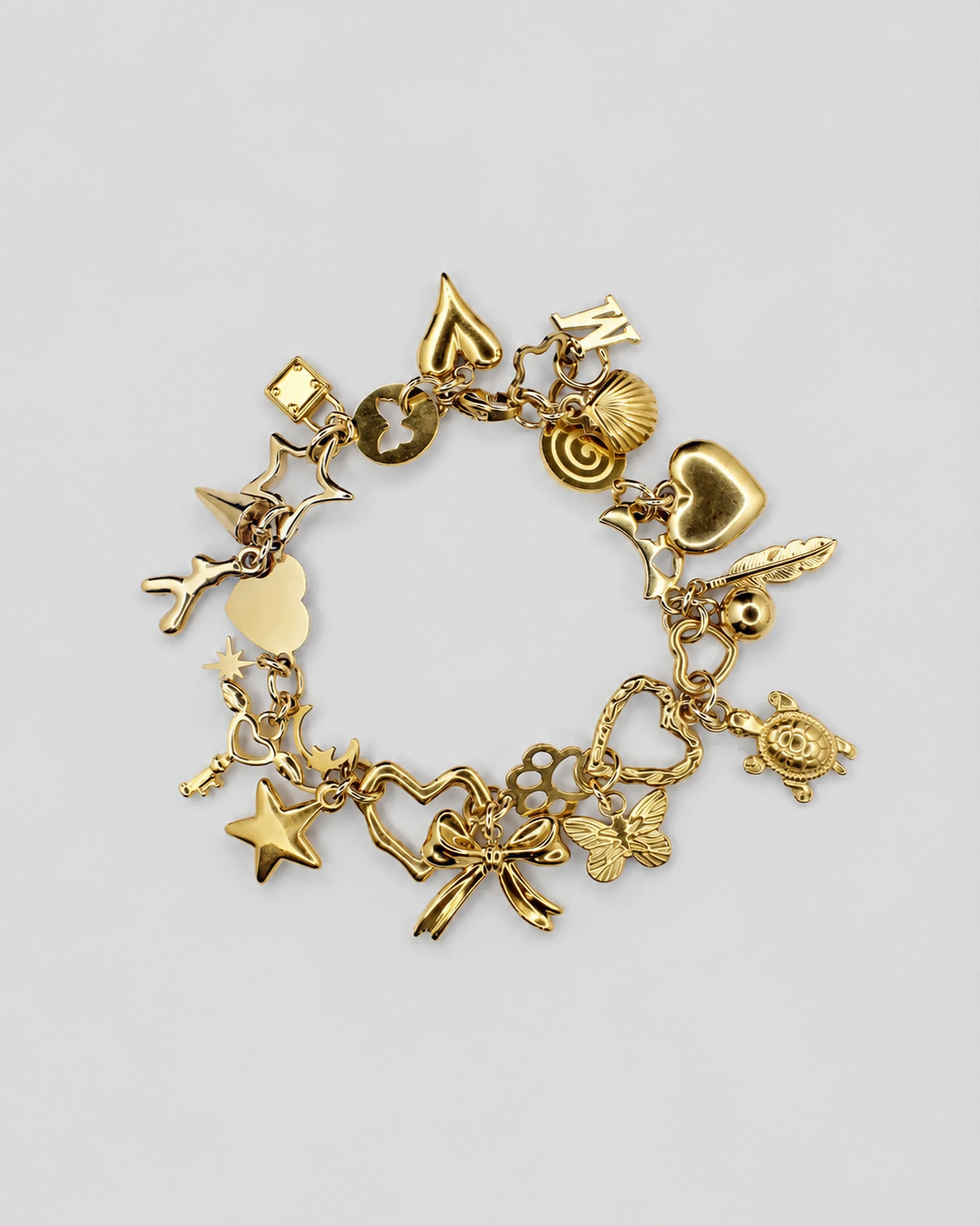 Gold Charm Bracelet