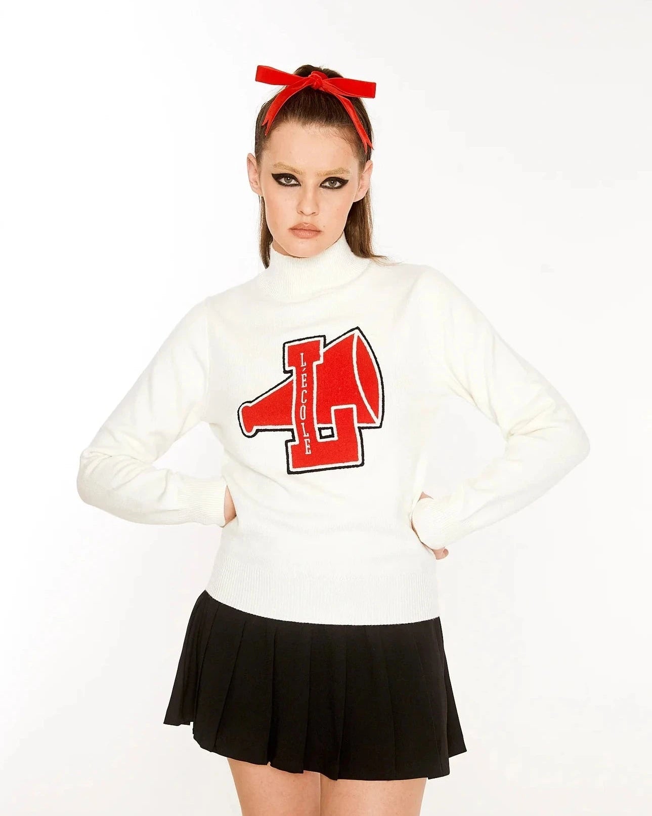 Red Cheerleader Sweater