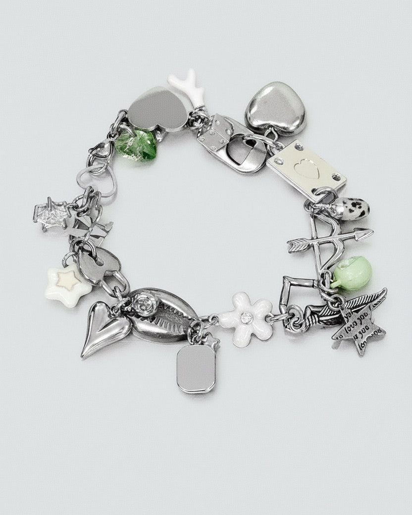 Chrome Charm Bracelet