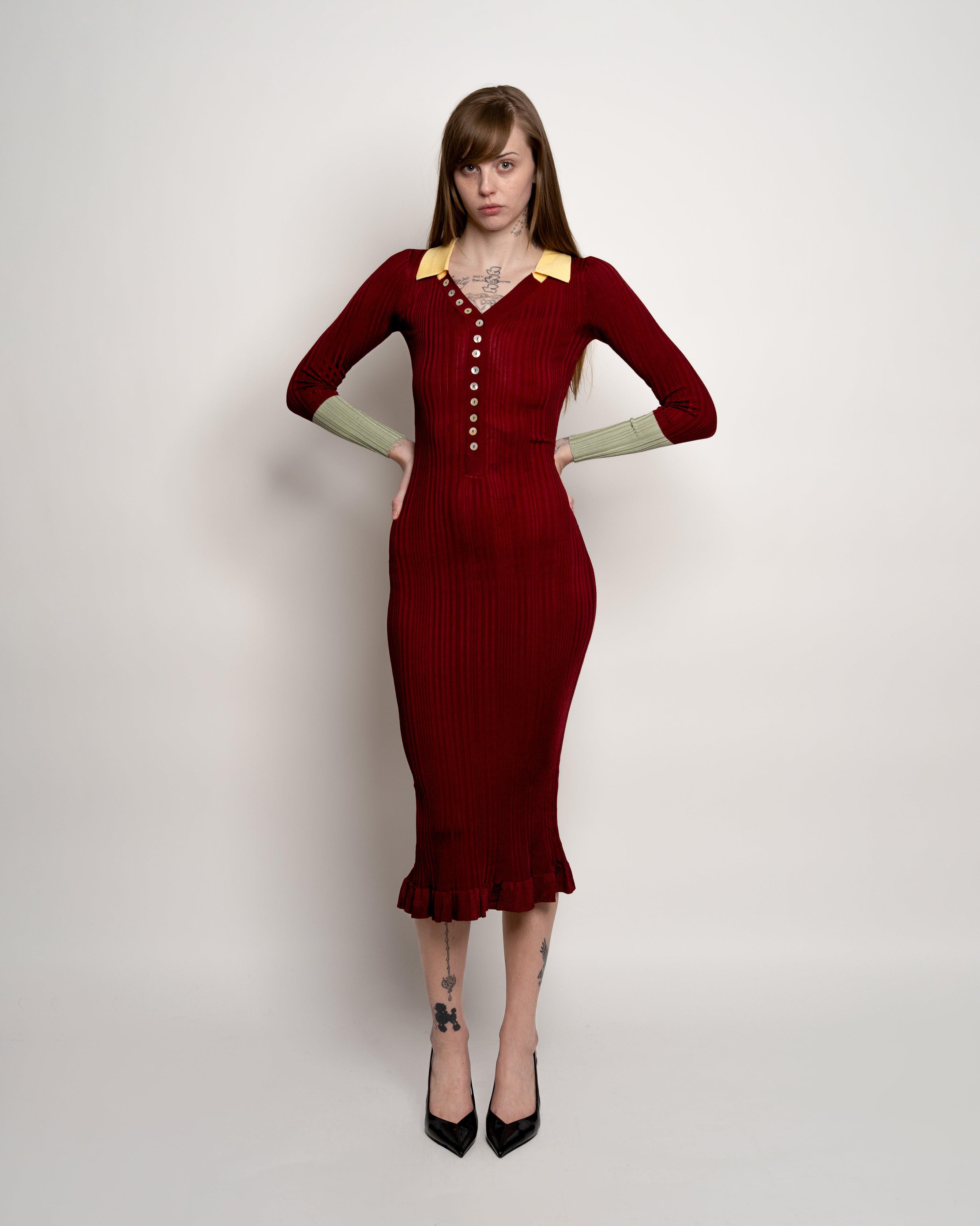 Café Forgot — Red Polo Dress Café Forgot — Red Polo Dress