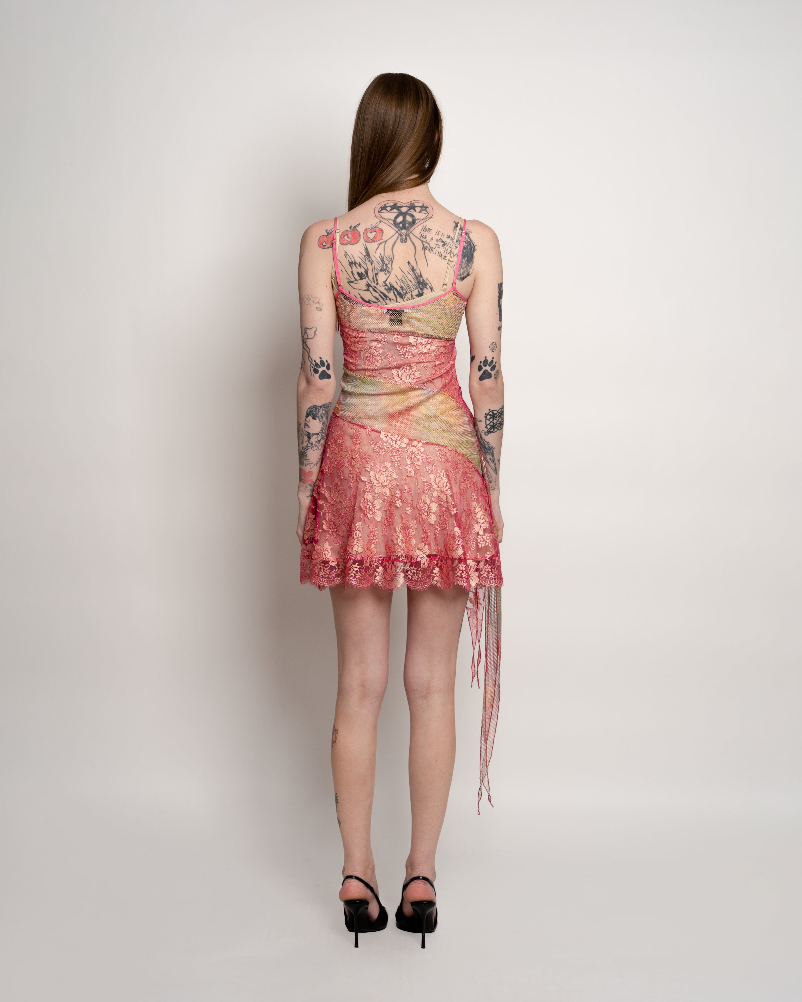 Netting Lace Mini Dress
