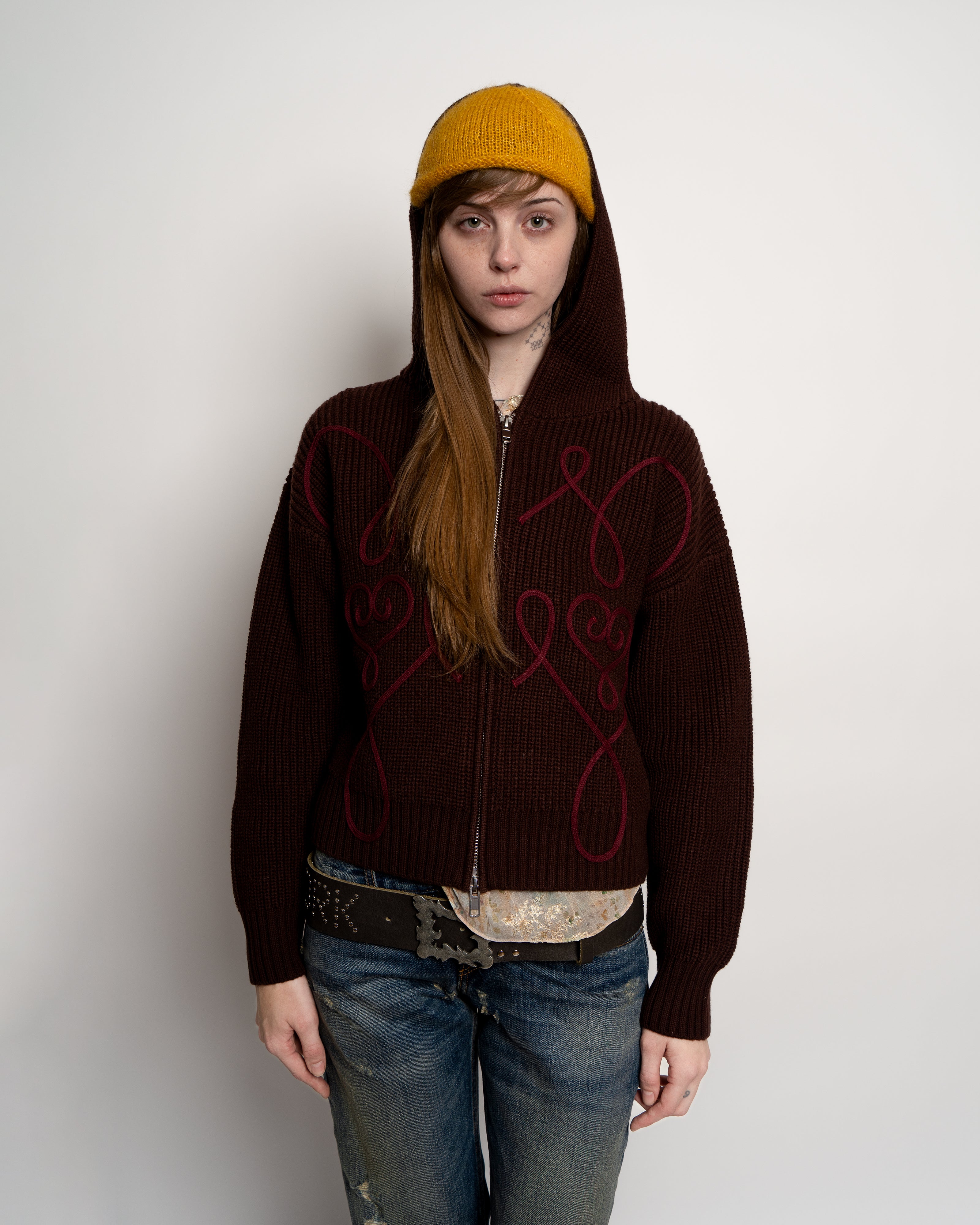 Chio Mohair Beanie in Yellow