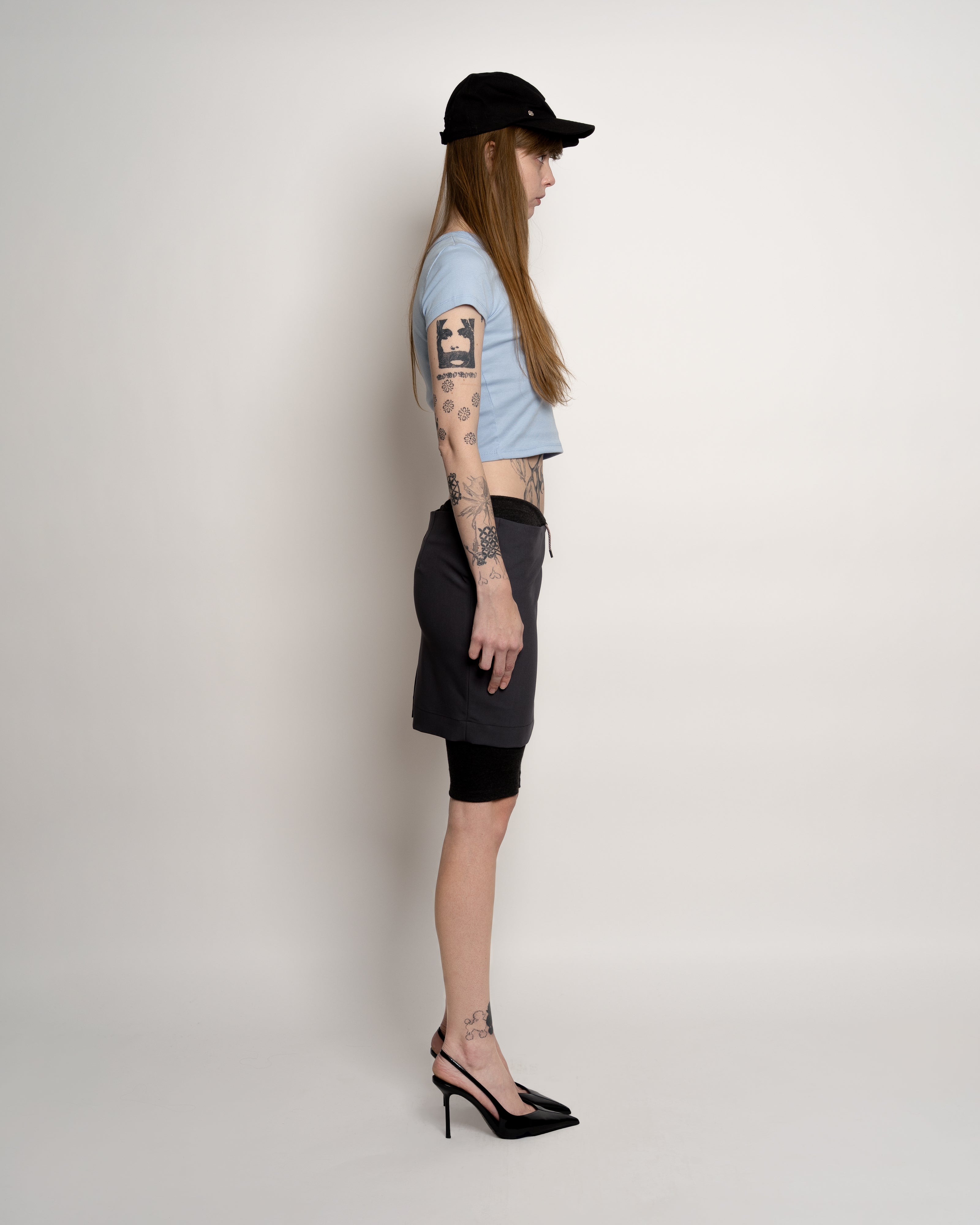 Blue Busy Co Pants Skirt