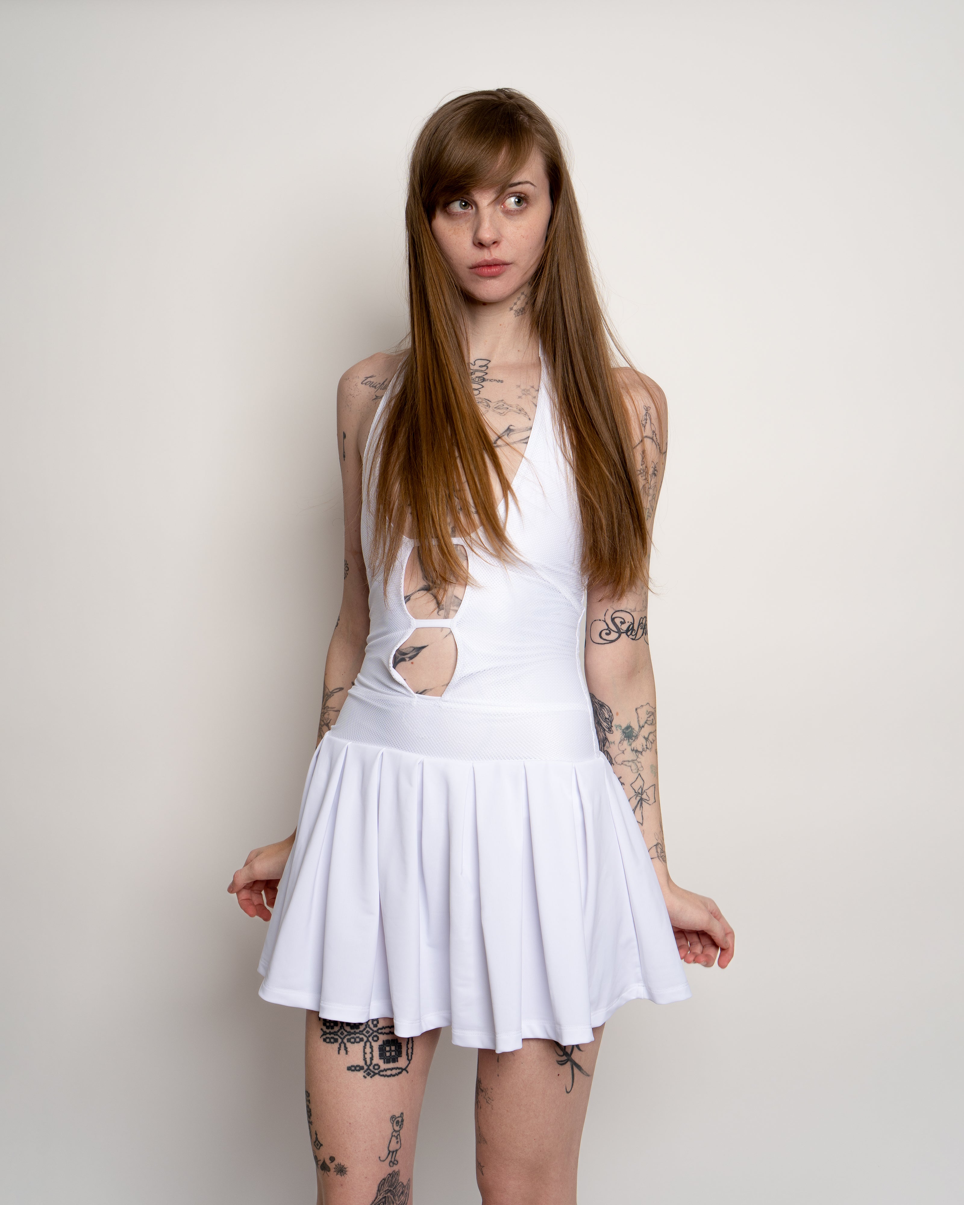 Parker Dress in White