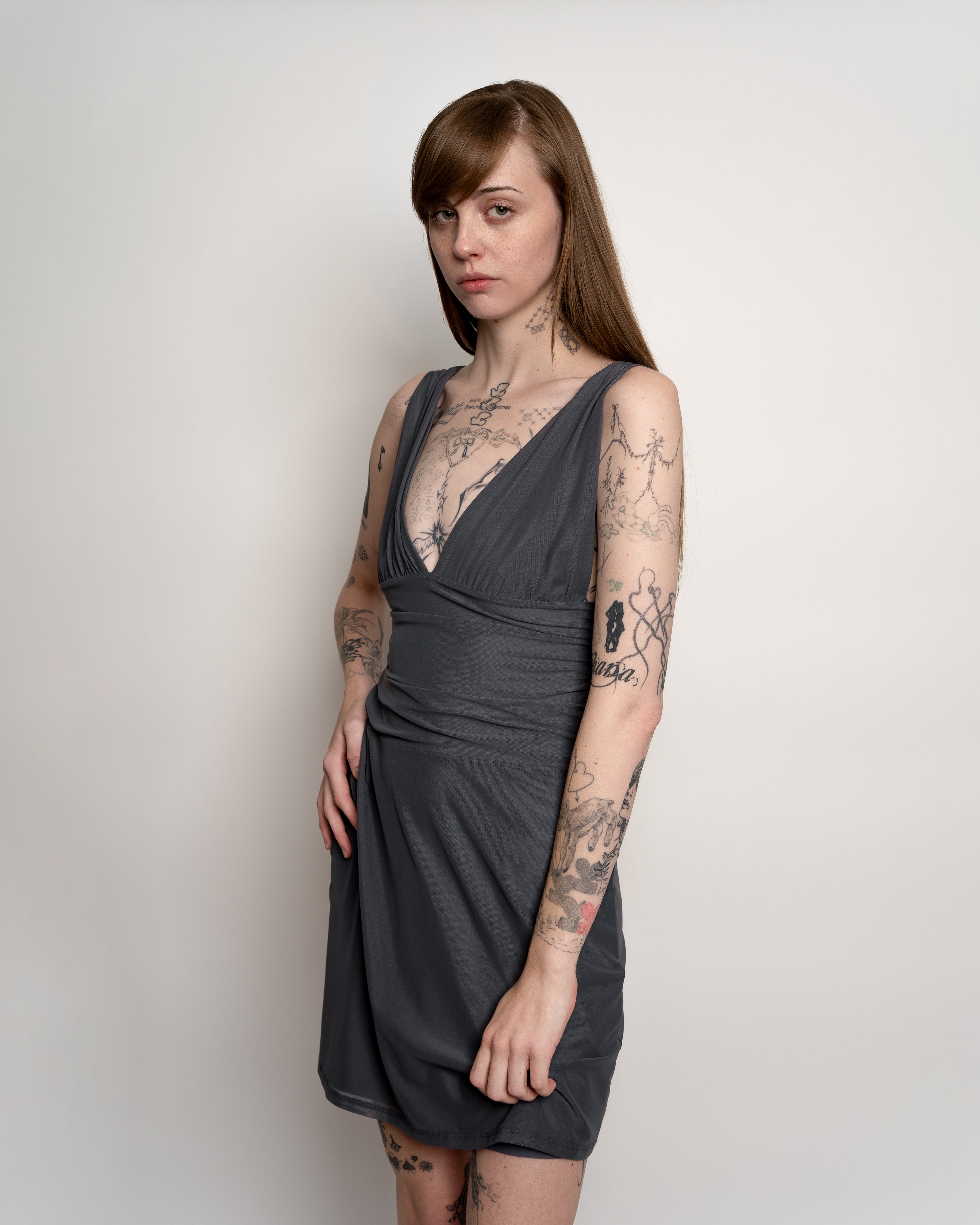 Jacqueline Dress in Grey