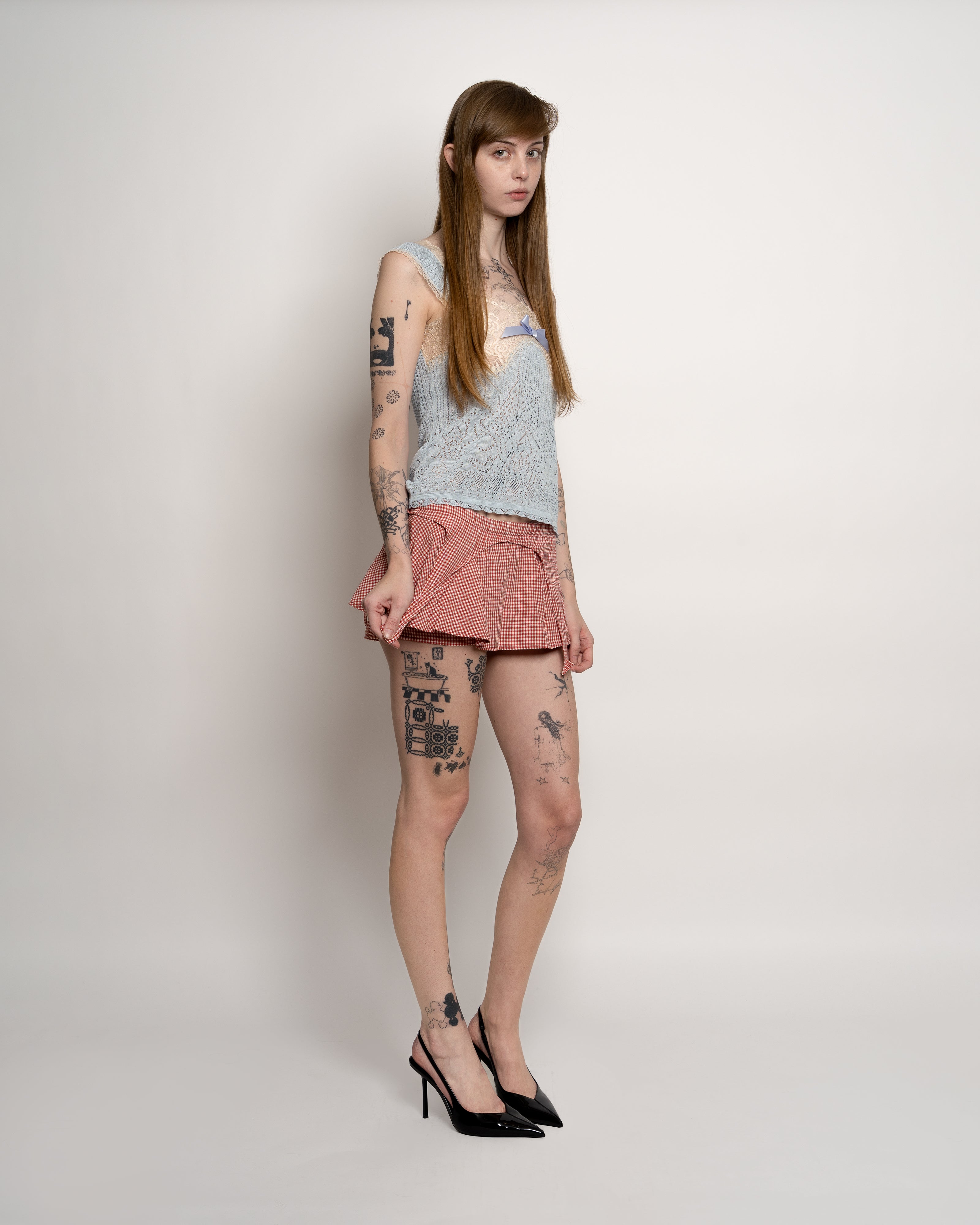 Sky Blue Lingerie Lace Cami