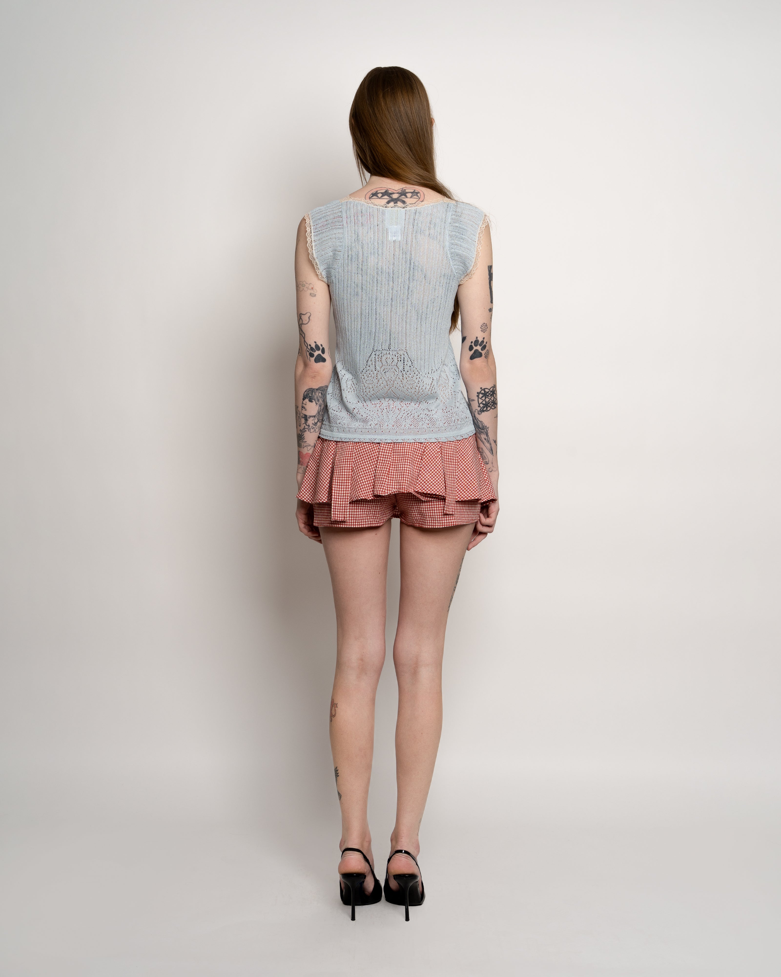 Sky Blue Lingerie Lace Cami