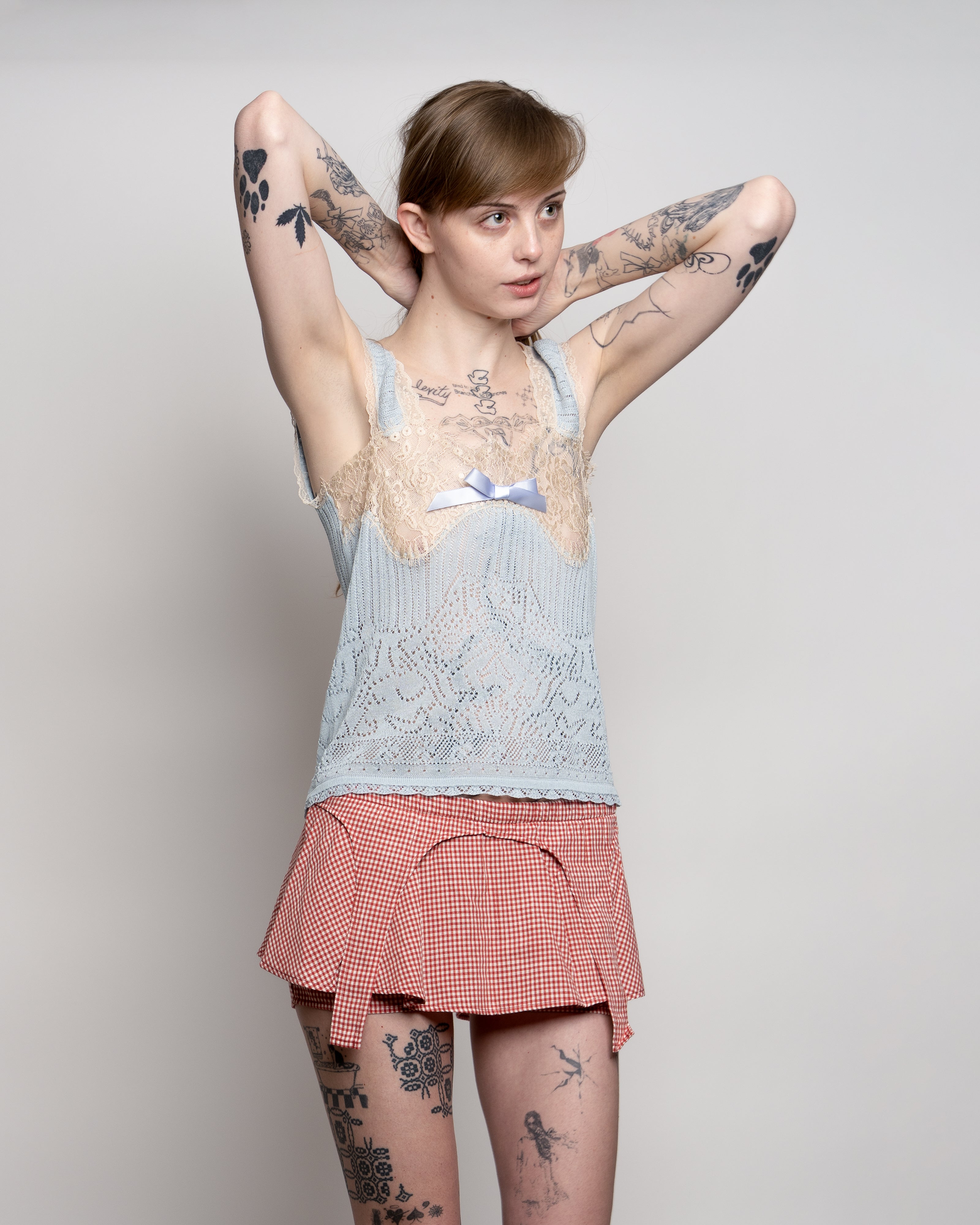 Sky Blue Lingerie Lace Cami