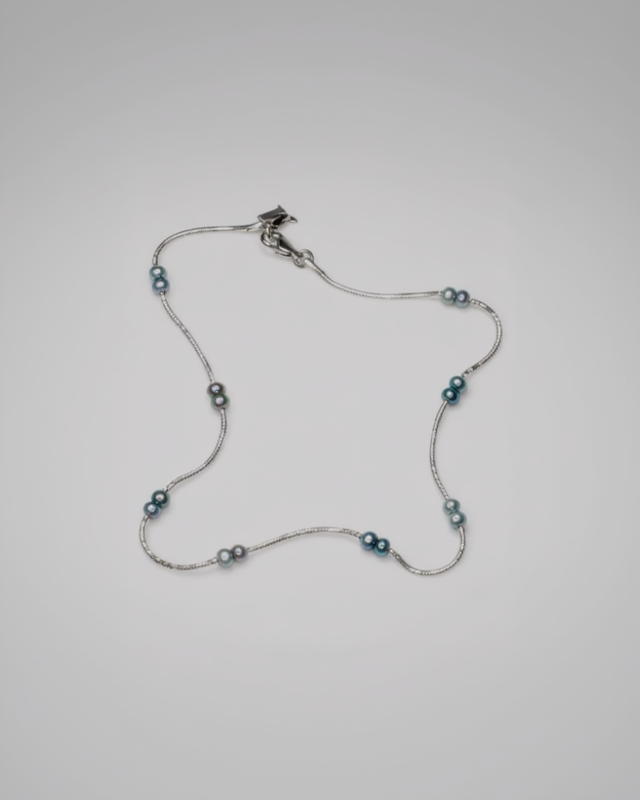 Peacock Pearl Double Necklace