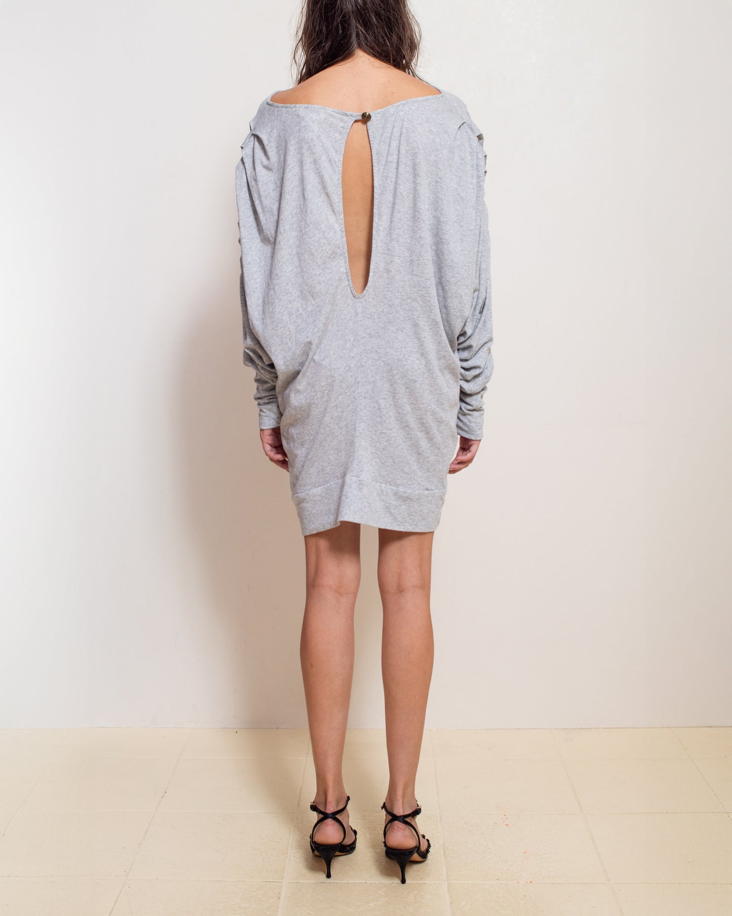 Grey Batwing Dress