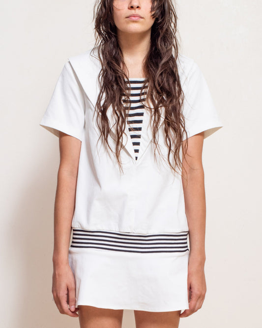 The Captain Dress in White