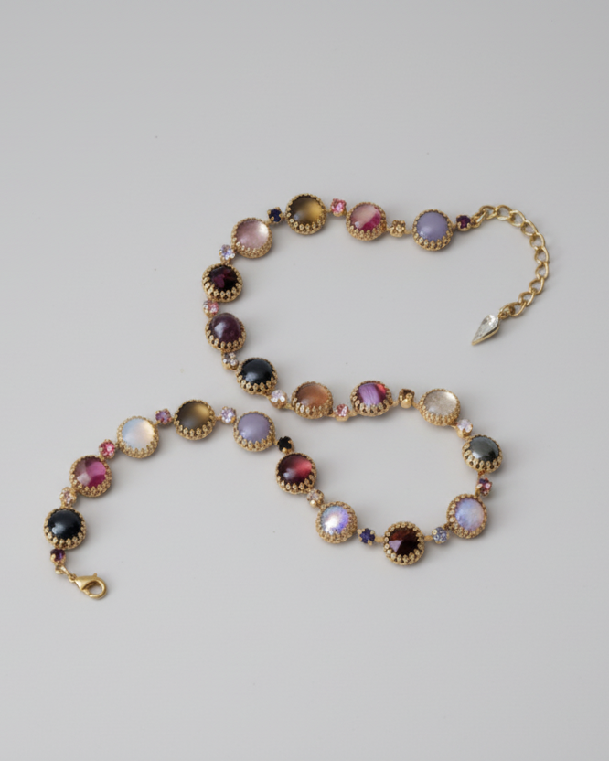 Layering Choker in Punk Rocks (Gold)