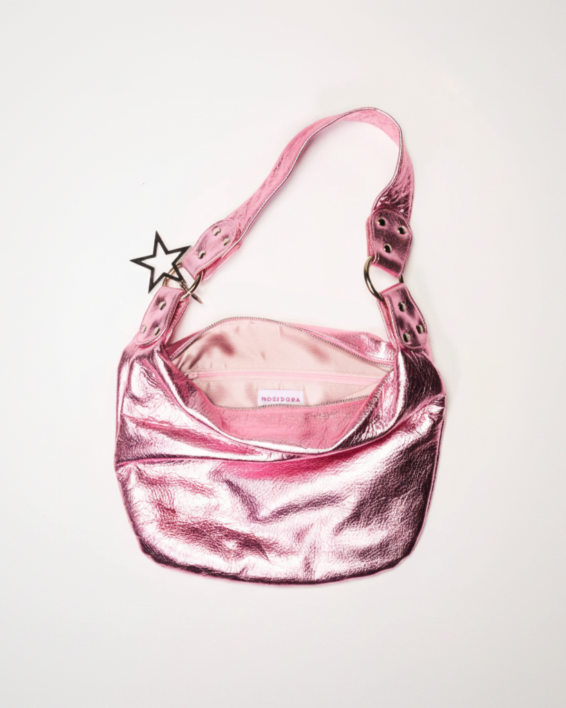 Metallic Pink Star Bag