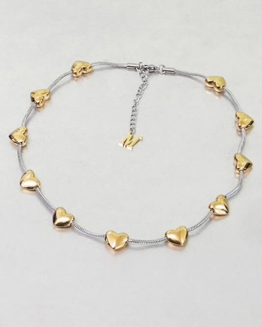 Marland Backus - lil Heart Necklace Gold - Sample