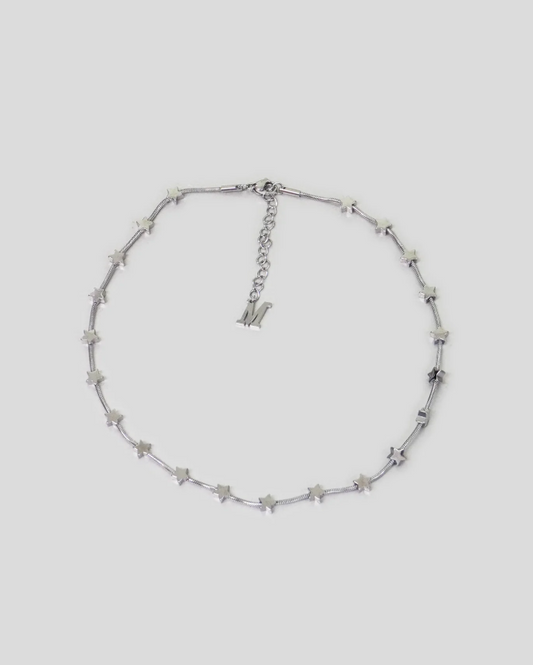 Marland Backus - Lil Star Necklace Silver long  - Sample