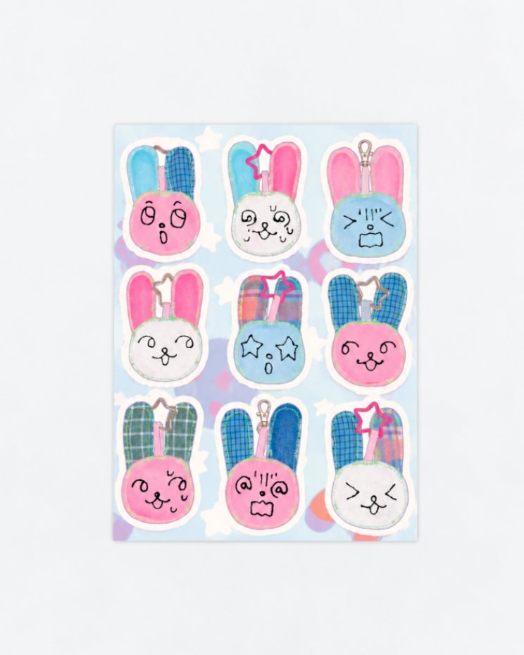 Keychain Sticker Sheet