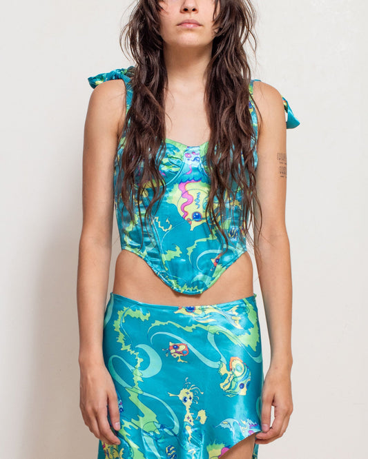 Aquamarine Jacqueline Bustier