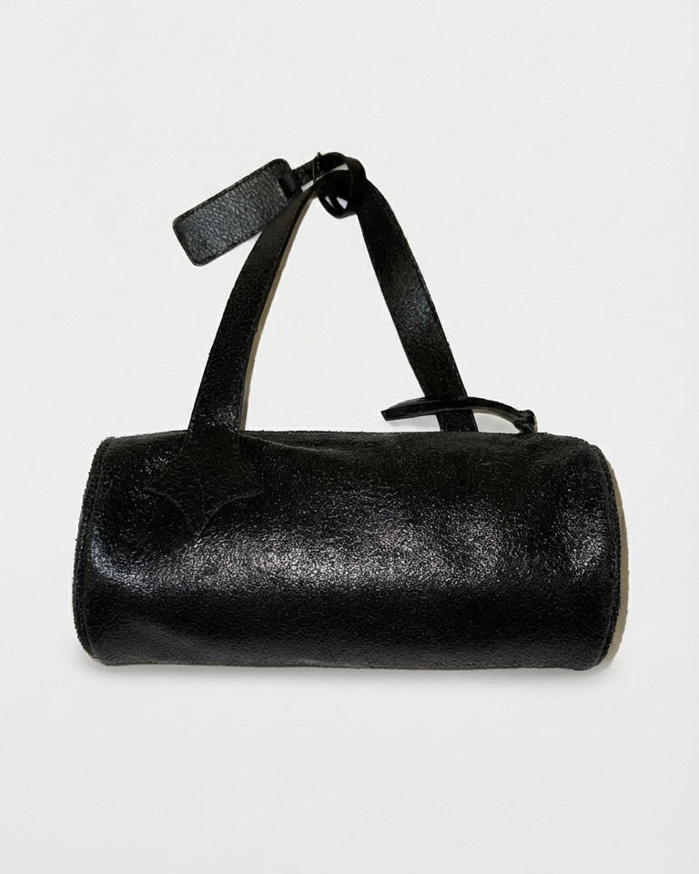 Ukte Bag in Distressed Black Leather
