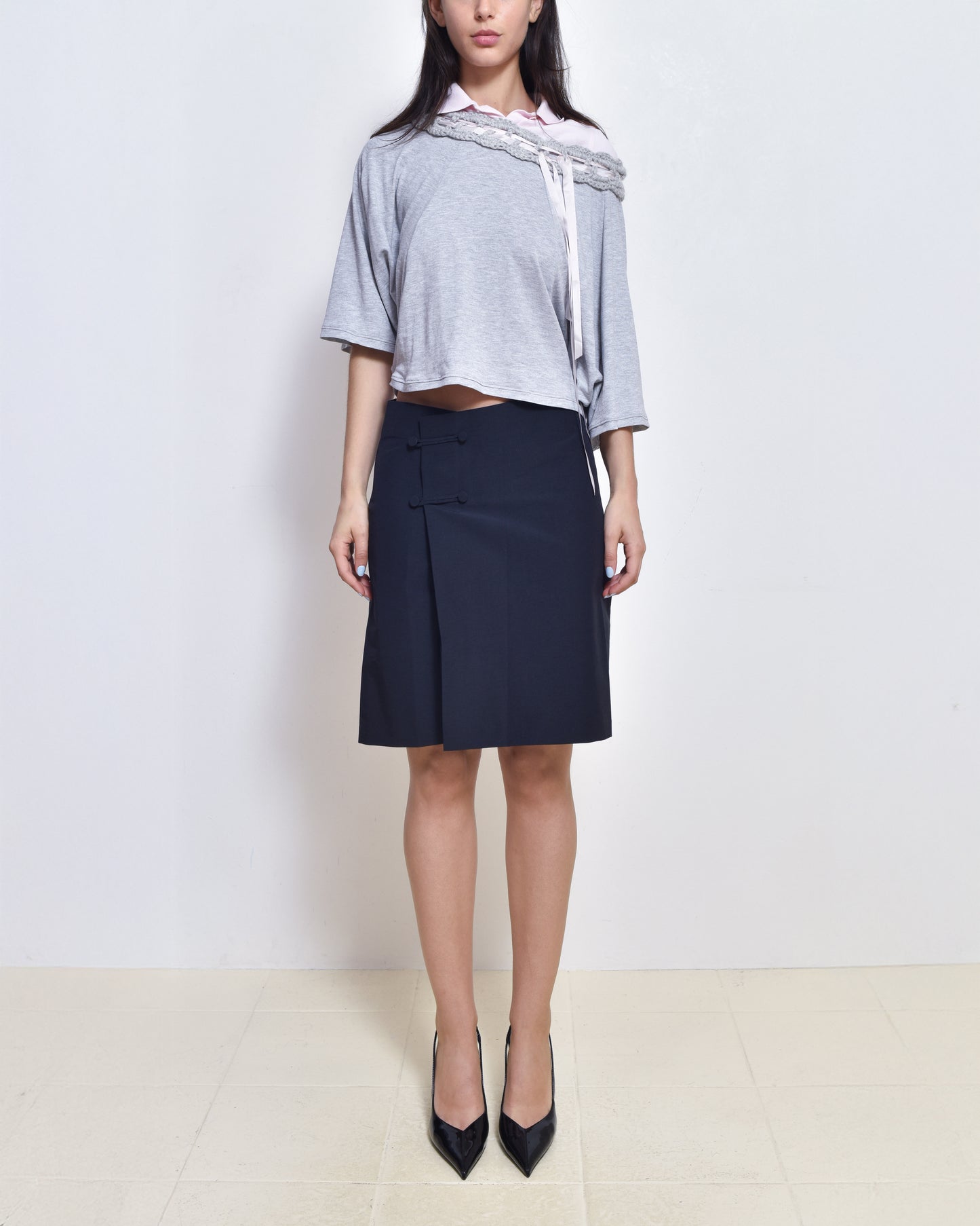 Asymmetrical Polo Top