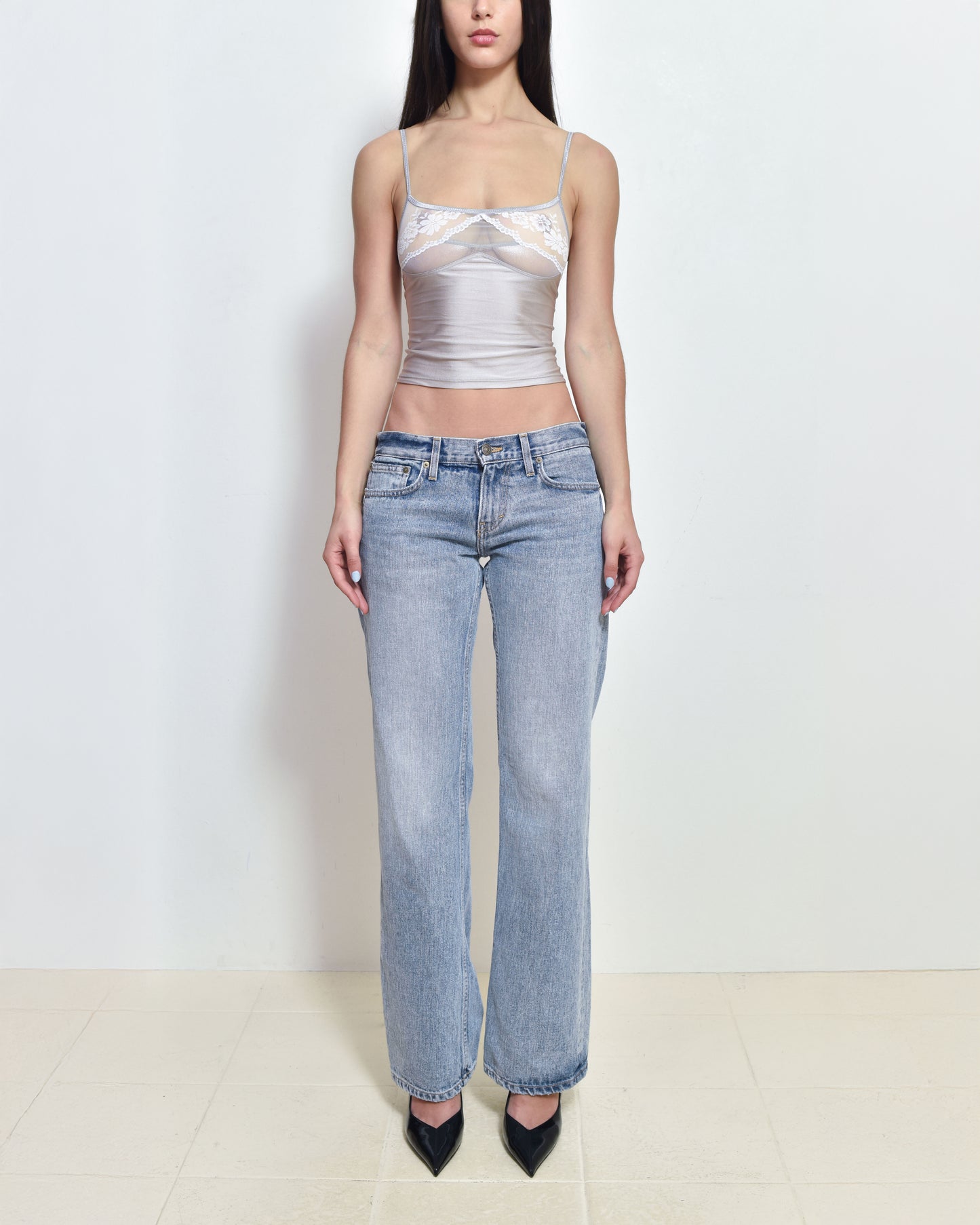 Light Taupe Lace Camisole