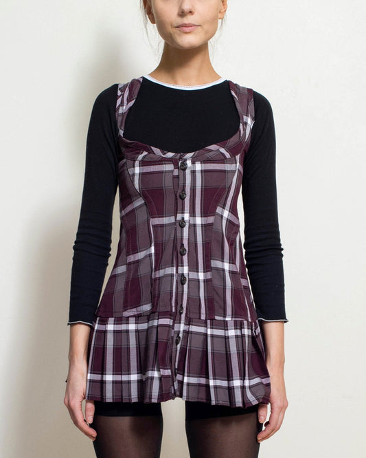 Uniform Plaid Marla Oxford Dress