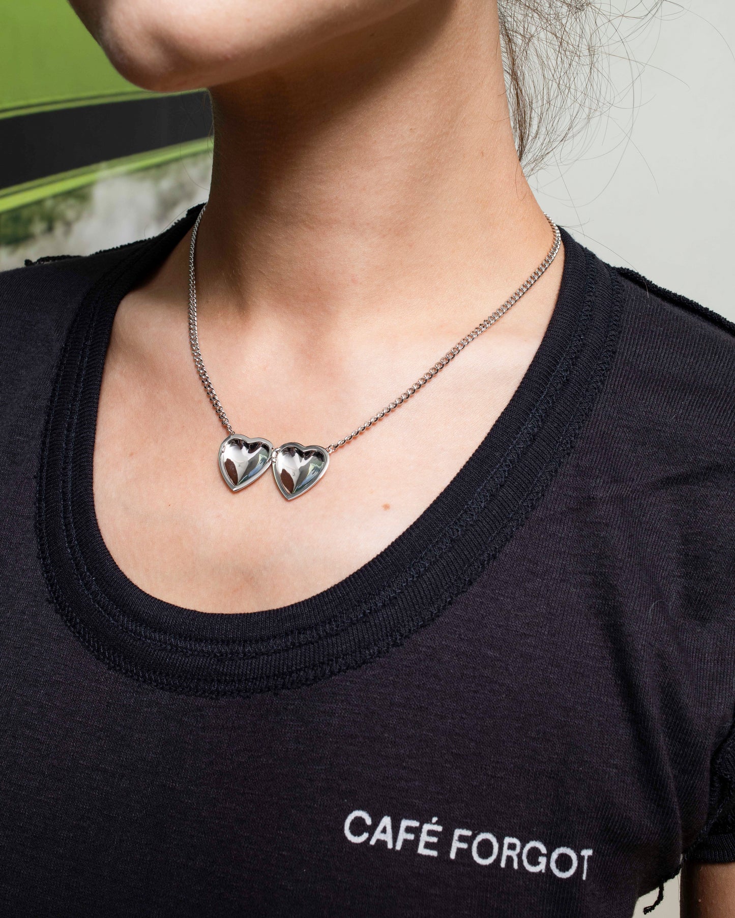 Single Open Heart Necklace