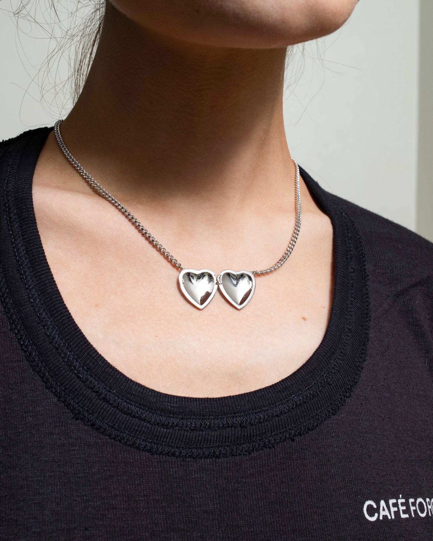 Single Open Heart Necklace