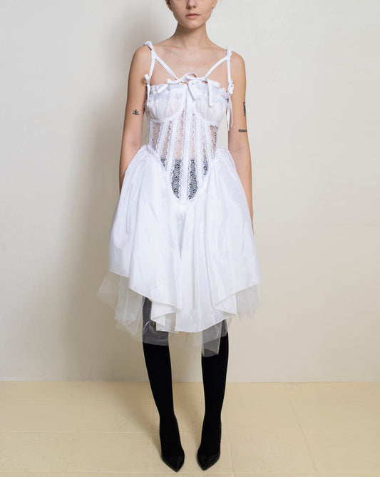 Meg Beck - White Lace Molly Dress