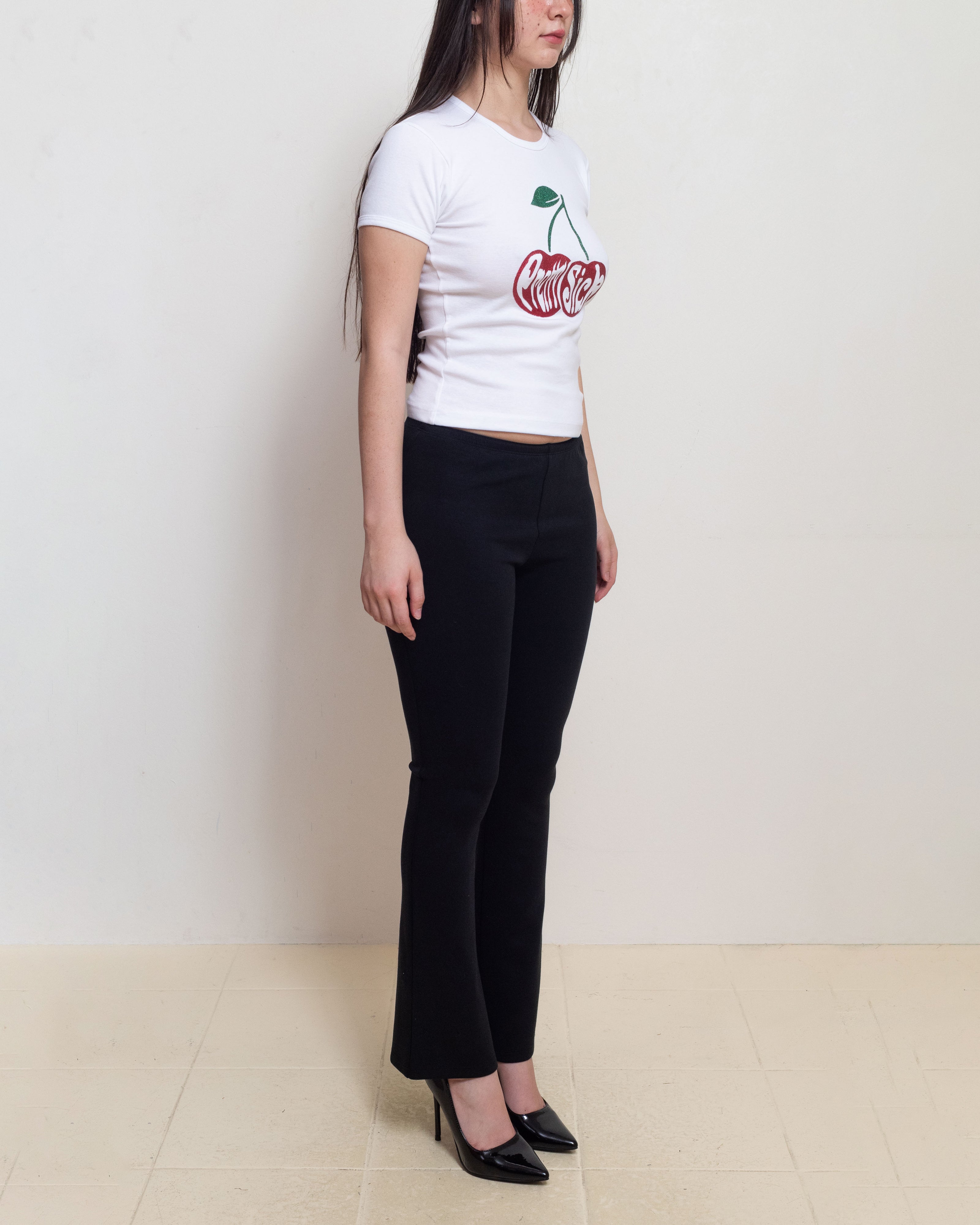 Cherry Glitter Baby Tee