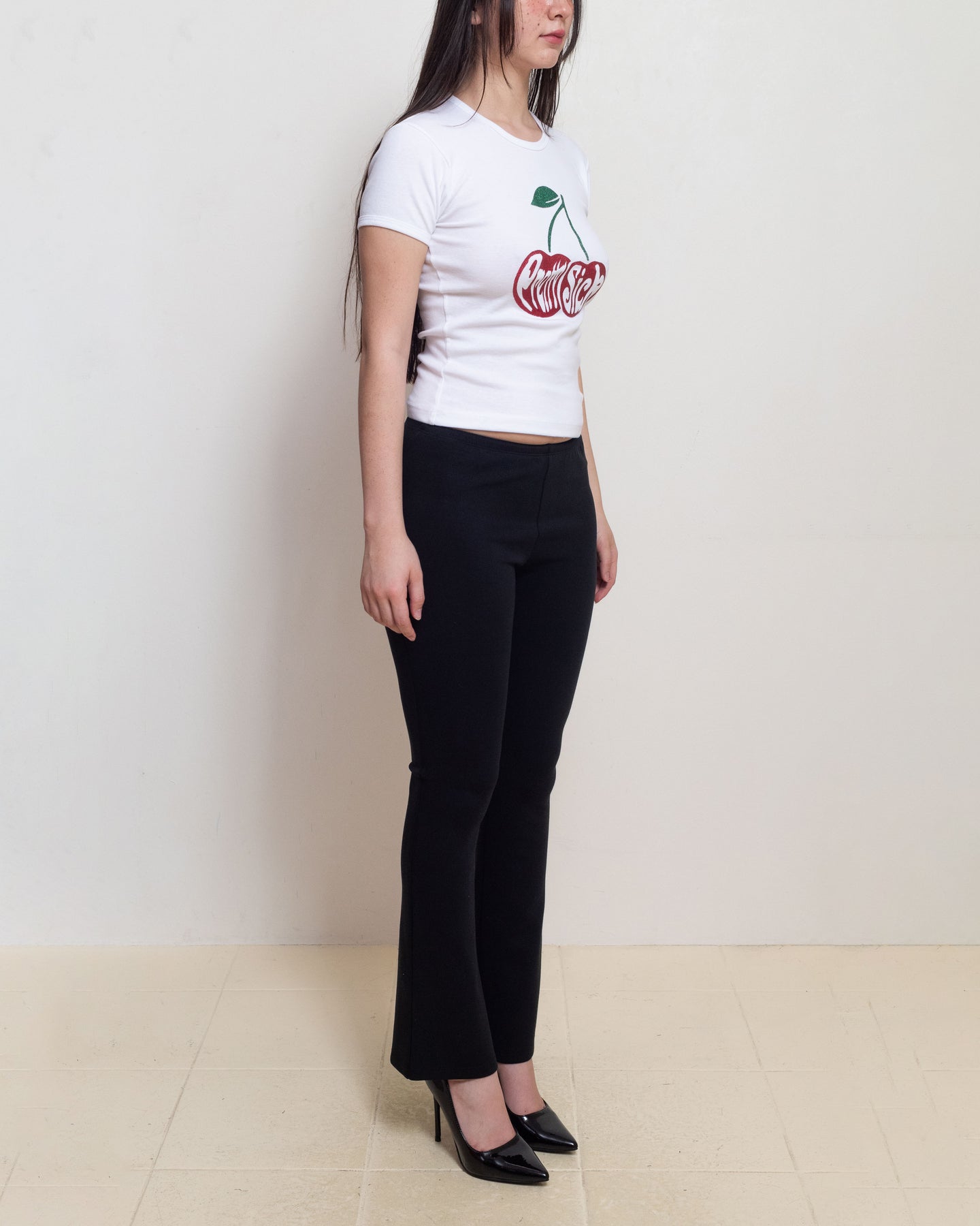 Cherry Glitter Baby Tee