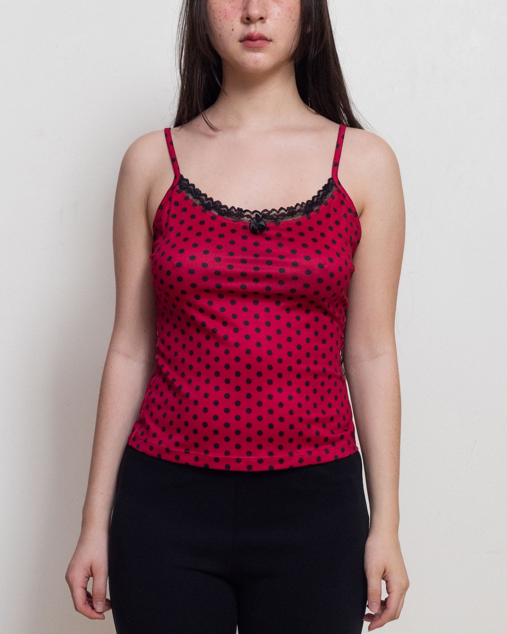 Red Polka Dot Thalia Tank Top