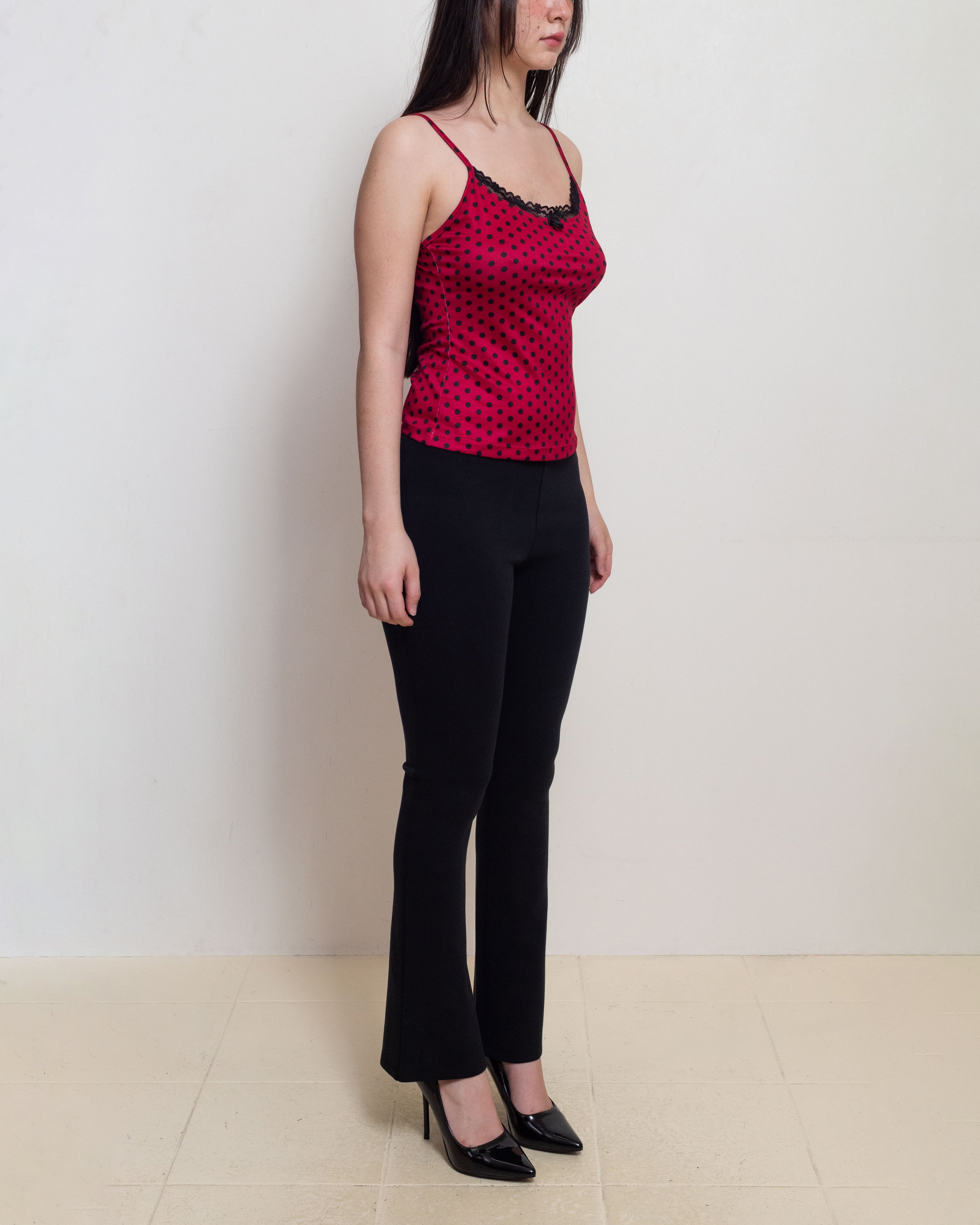 Red Polka Dot Thalia Tank Top