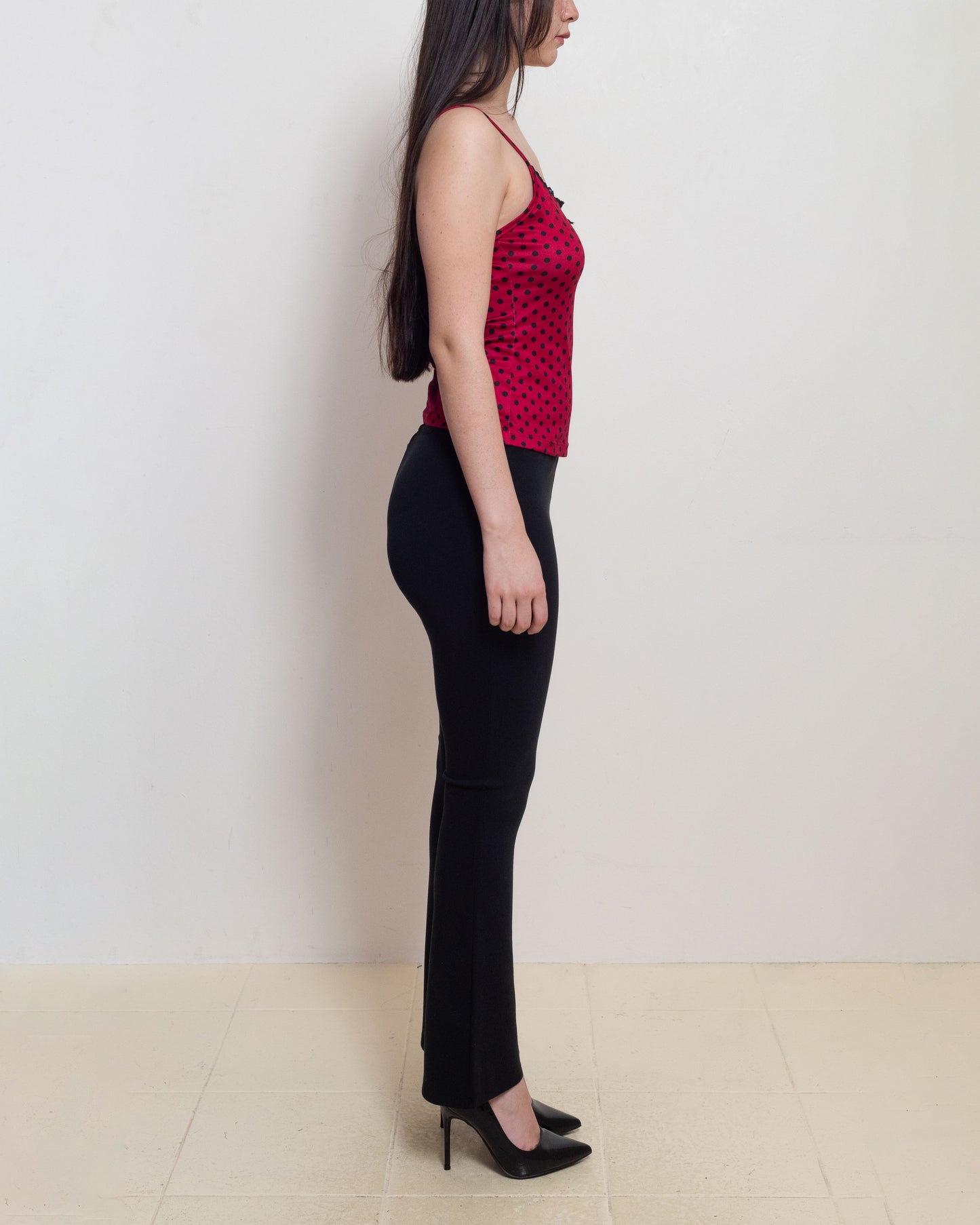 Red Polka Dot Thalia Tank Top