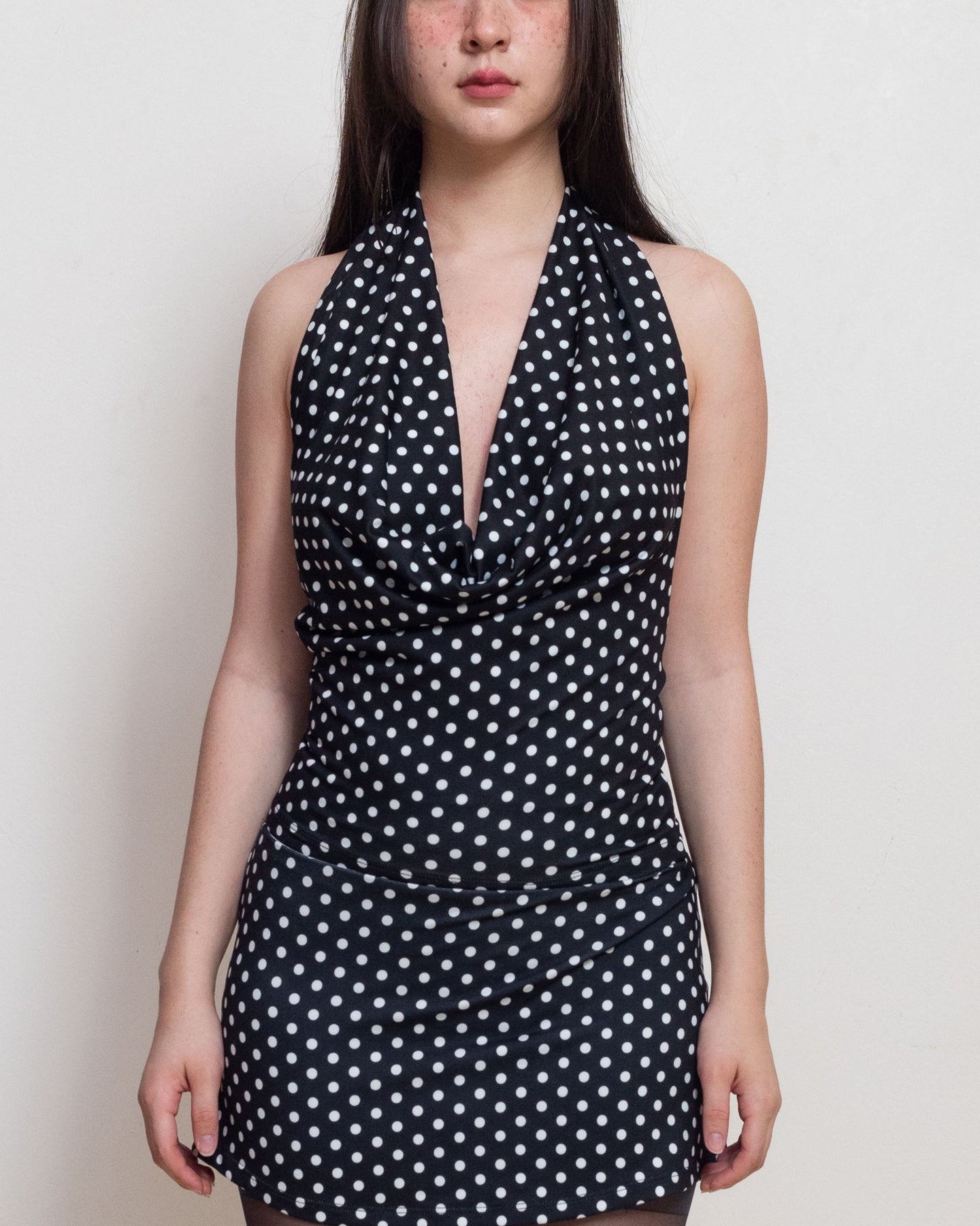 Black Polka Dot Psyche Top