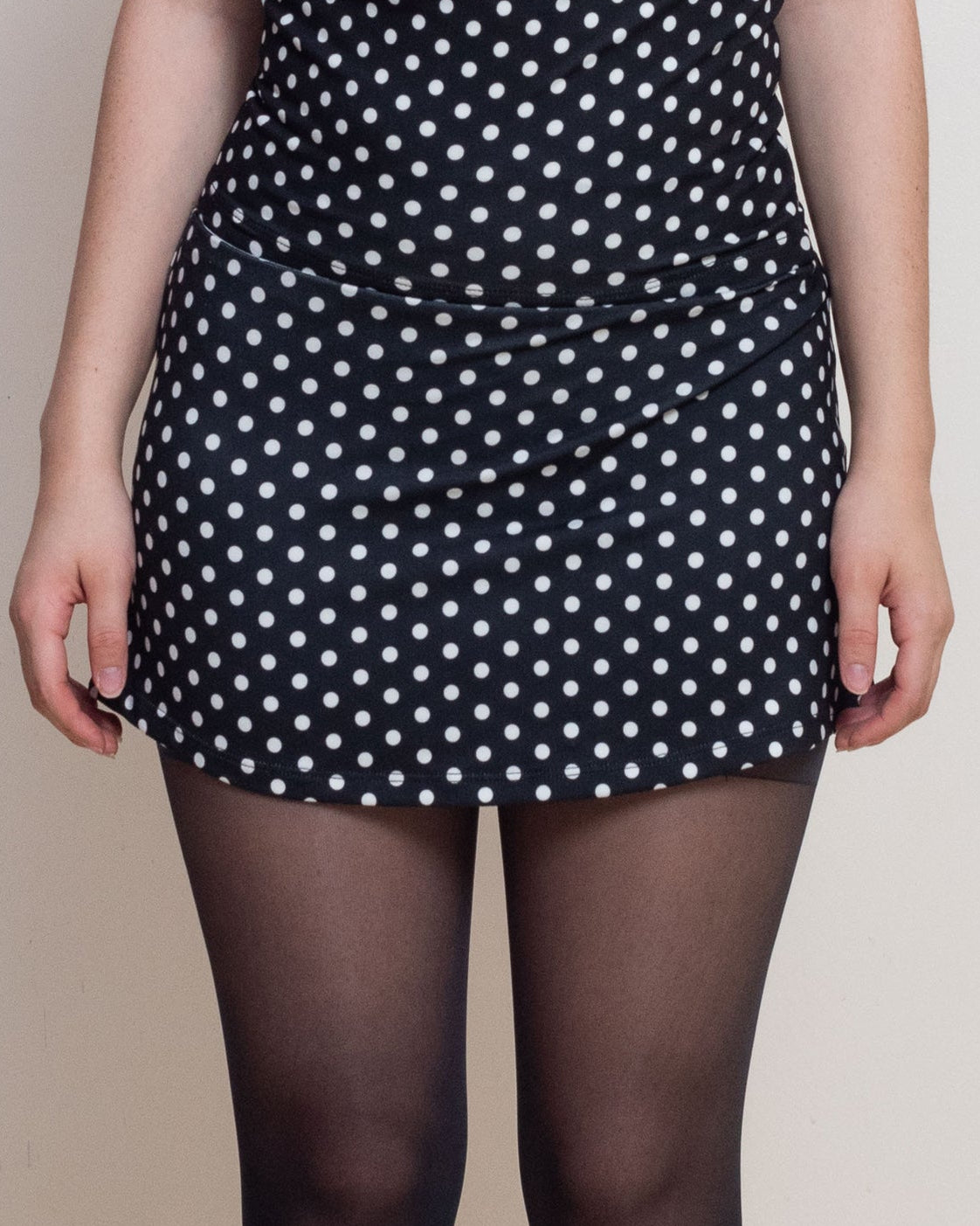 Black Polka Dot Olympia Skirt