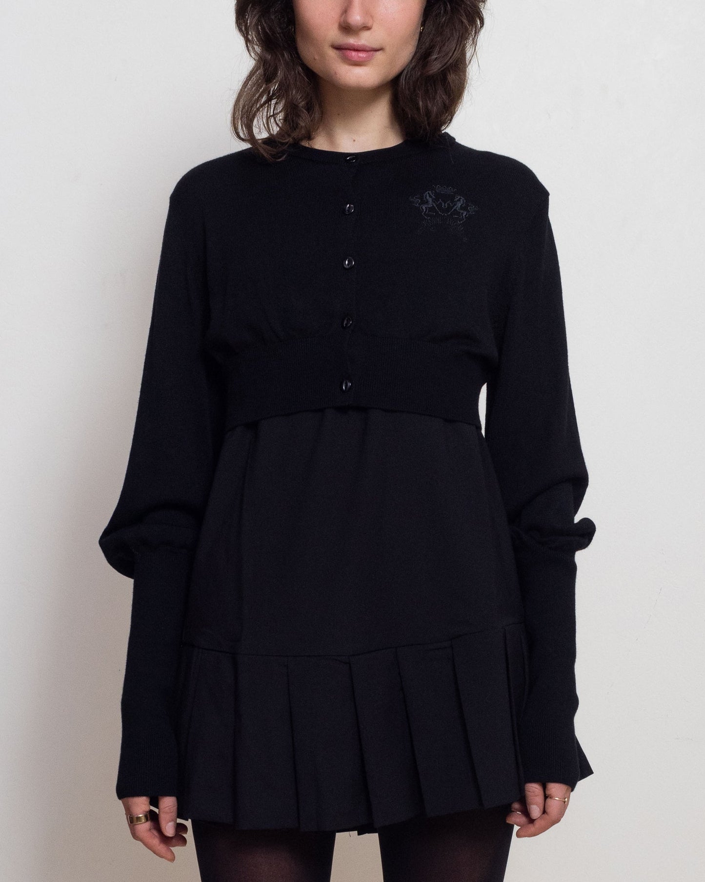 Black Bubble Cardigan