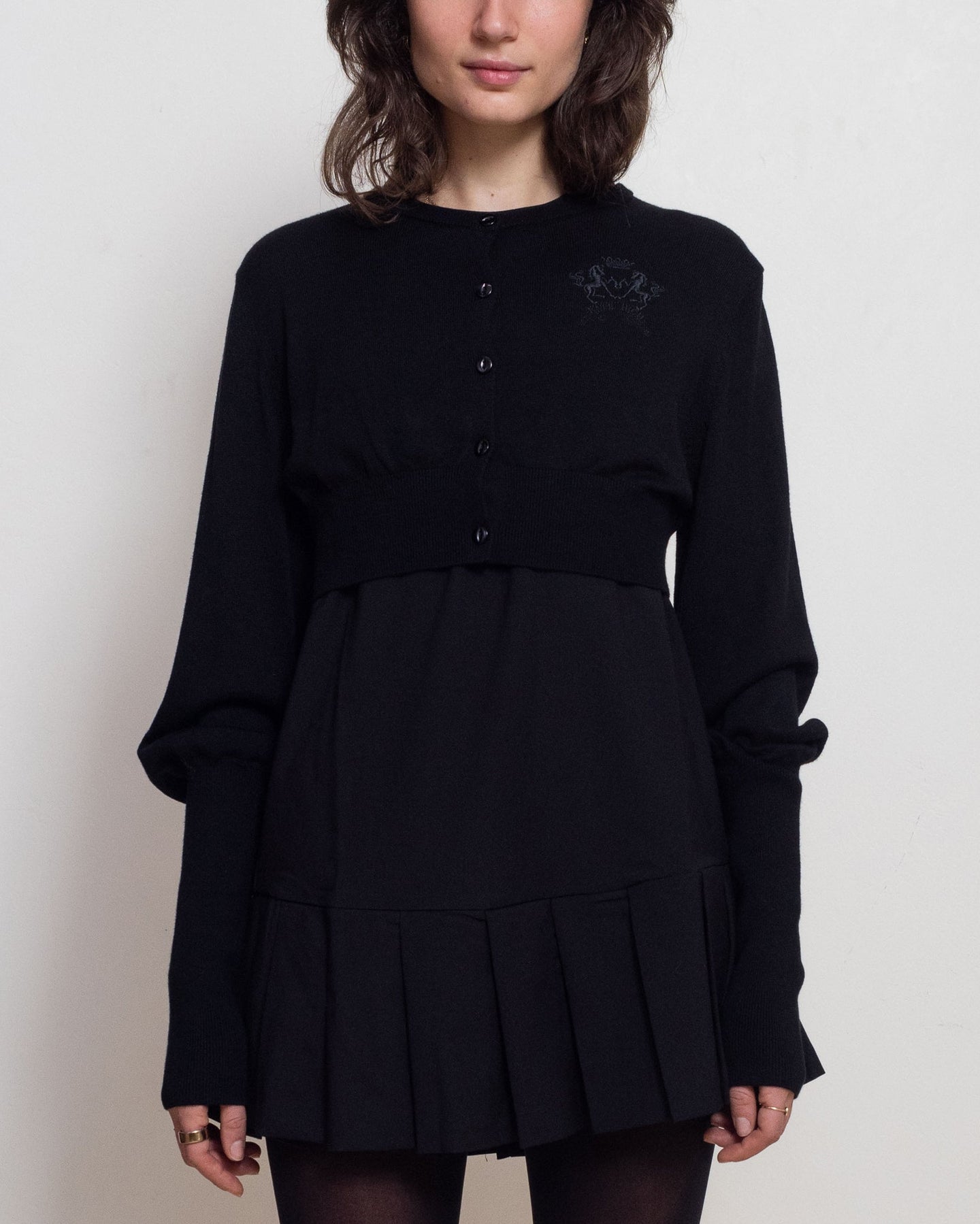 Black Bubble Cardigan