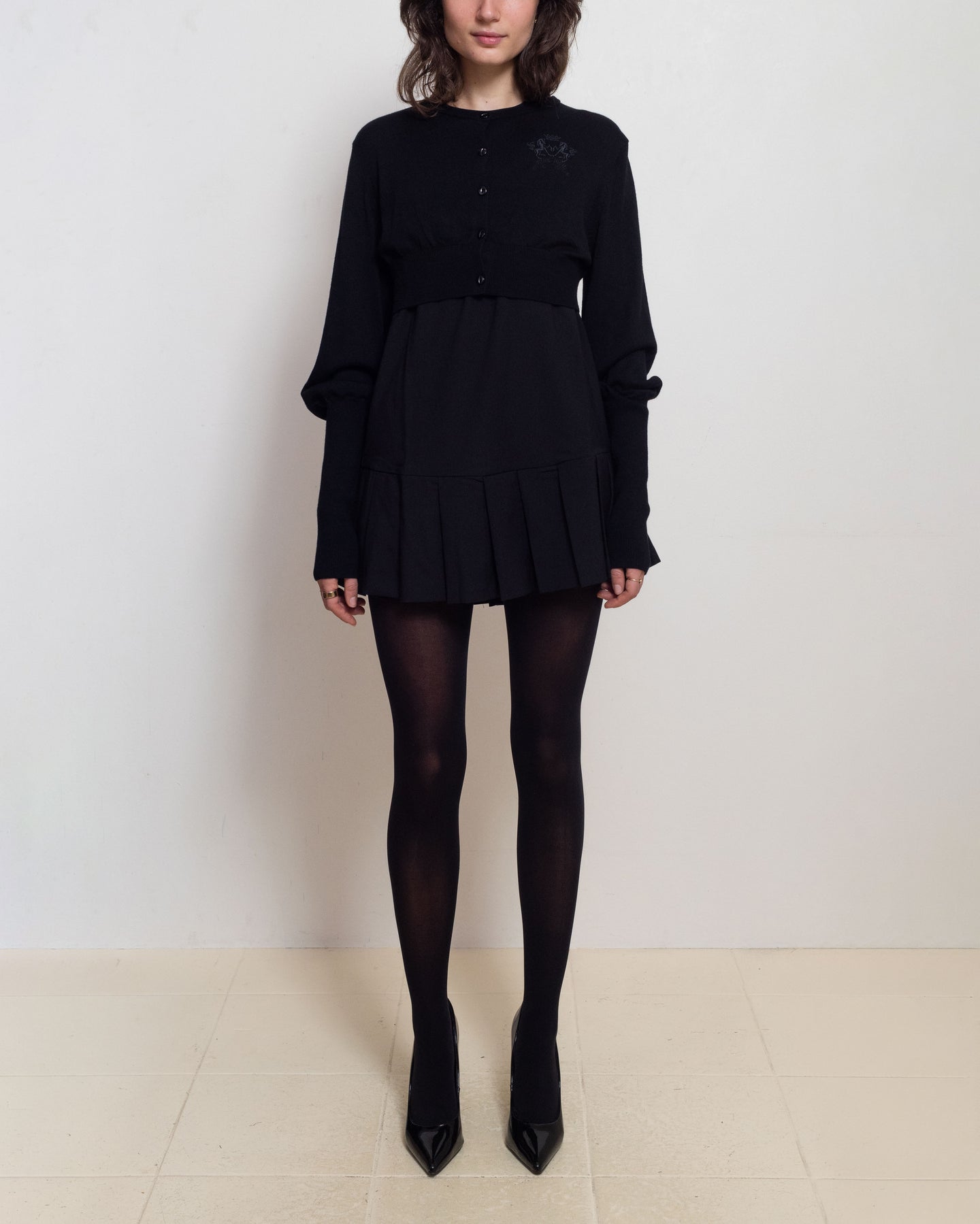 Black Bubble Cardigan