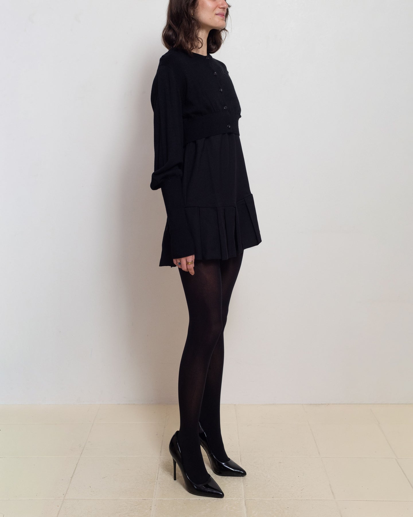 Black Bubble Cardigan