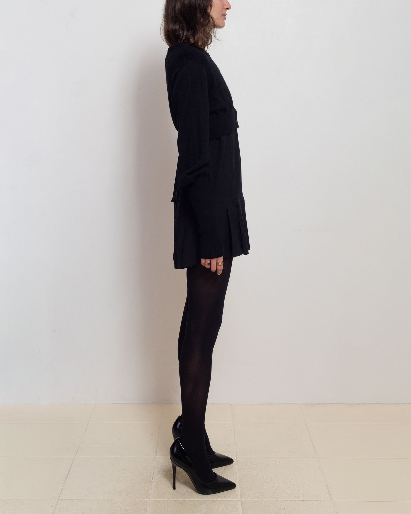 Black Bubble Cardigan