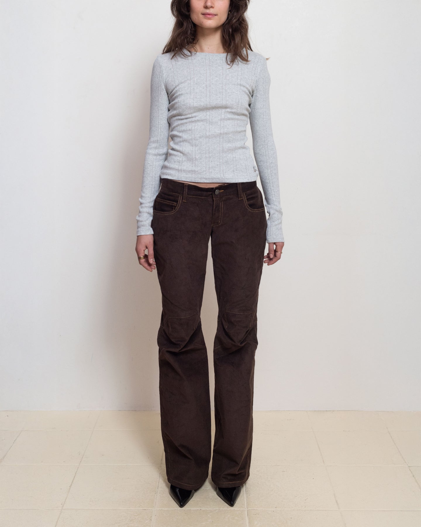 Low Rise Women's Origami Corduroy Jeans