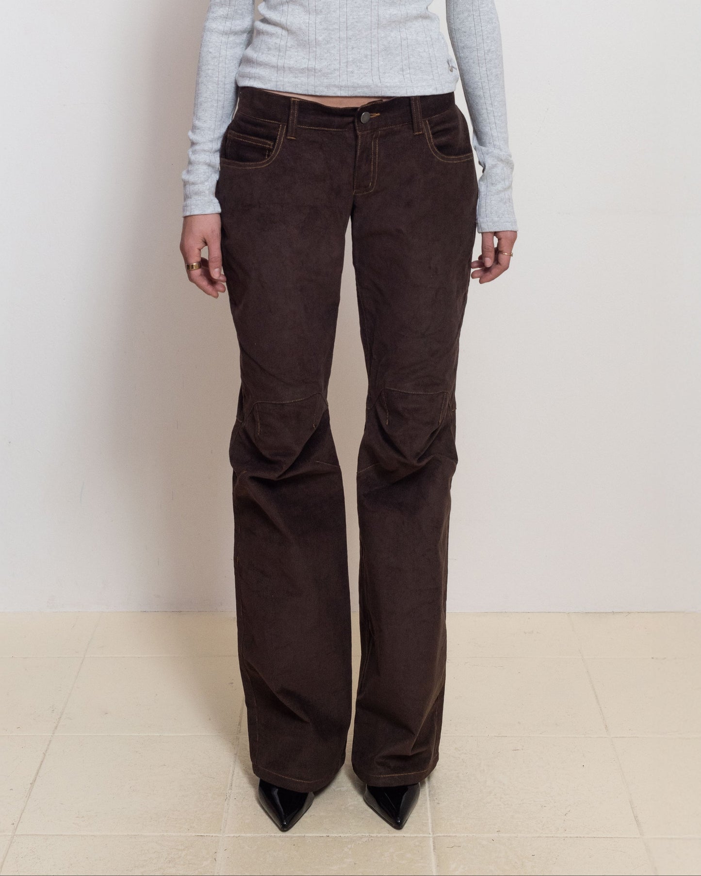 Low Rise Women's Origami Corduroy Jeans