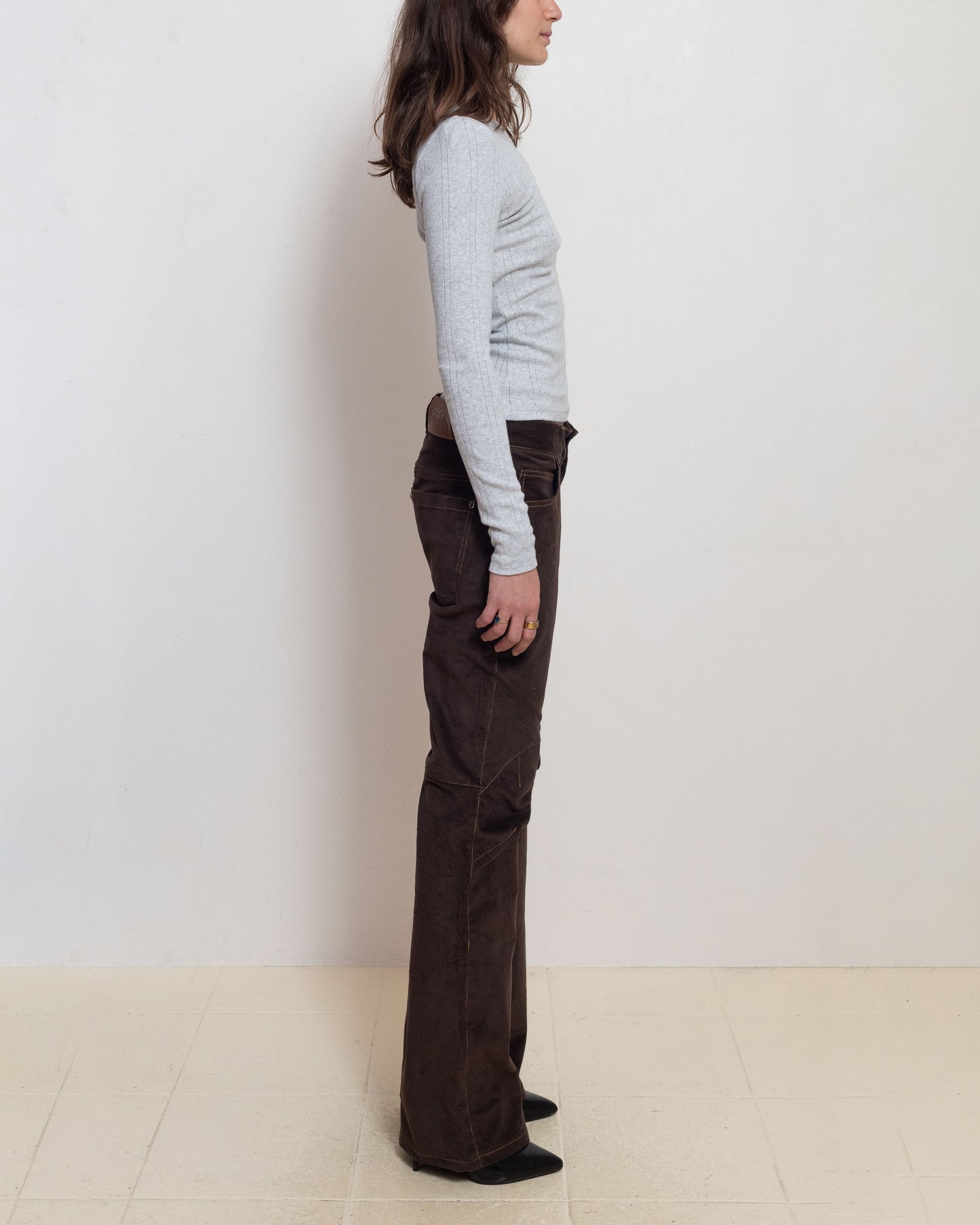 Low Rise Women's Origami Corduroy Jeans