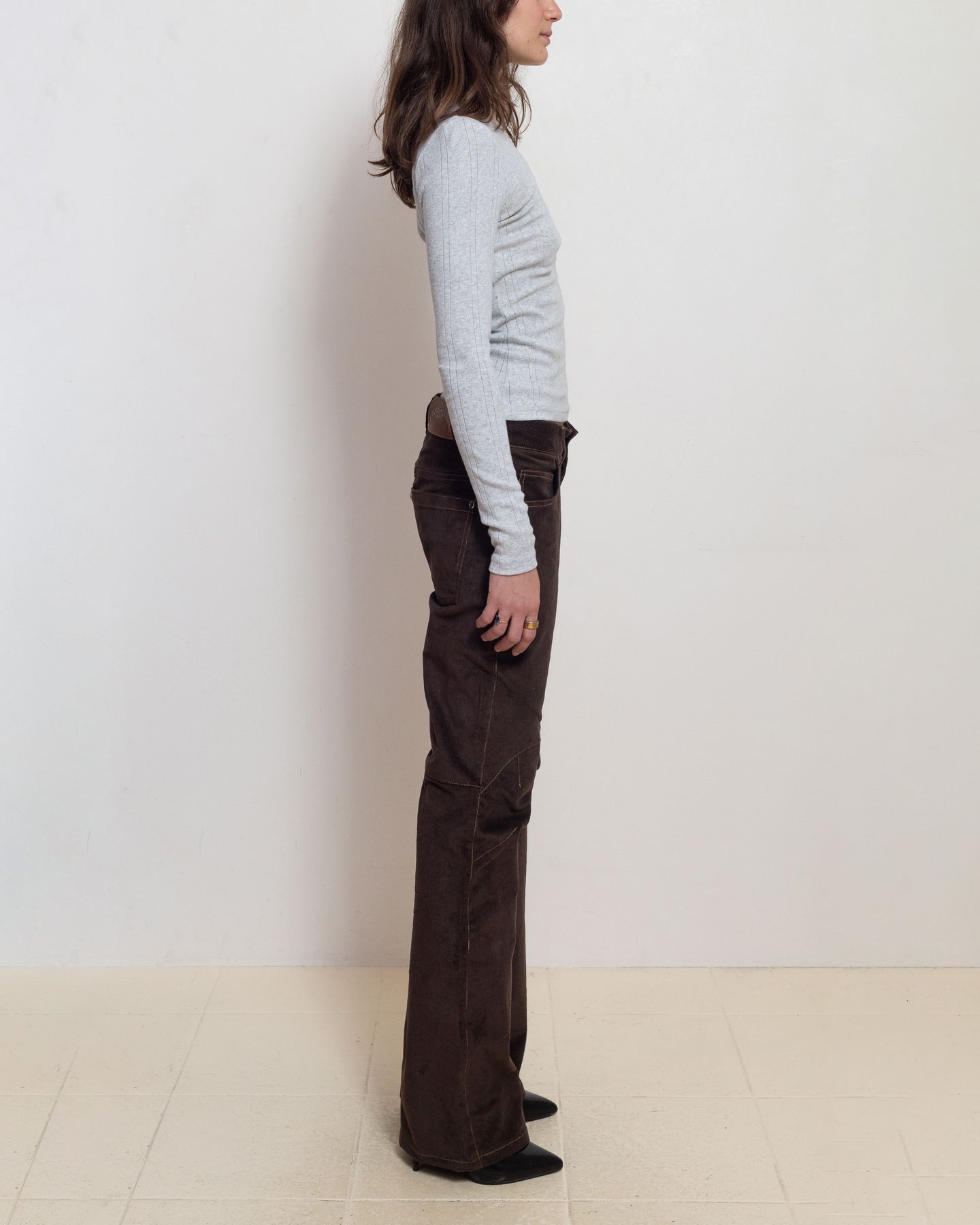 Low Rise Women's Origami Corduroy Jeans