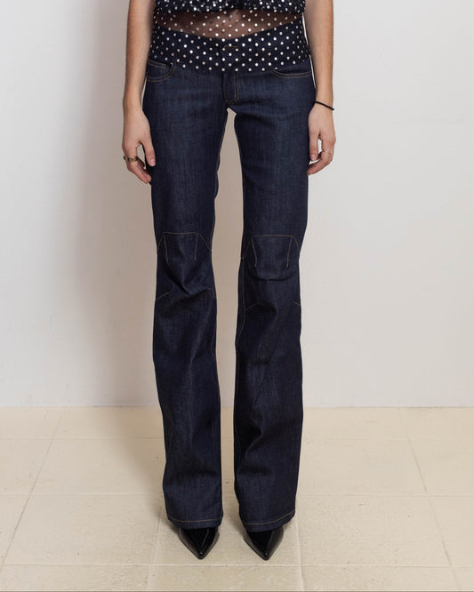 Low Rise Women's Origami Denim Jeans