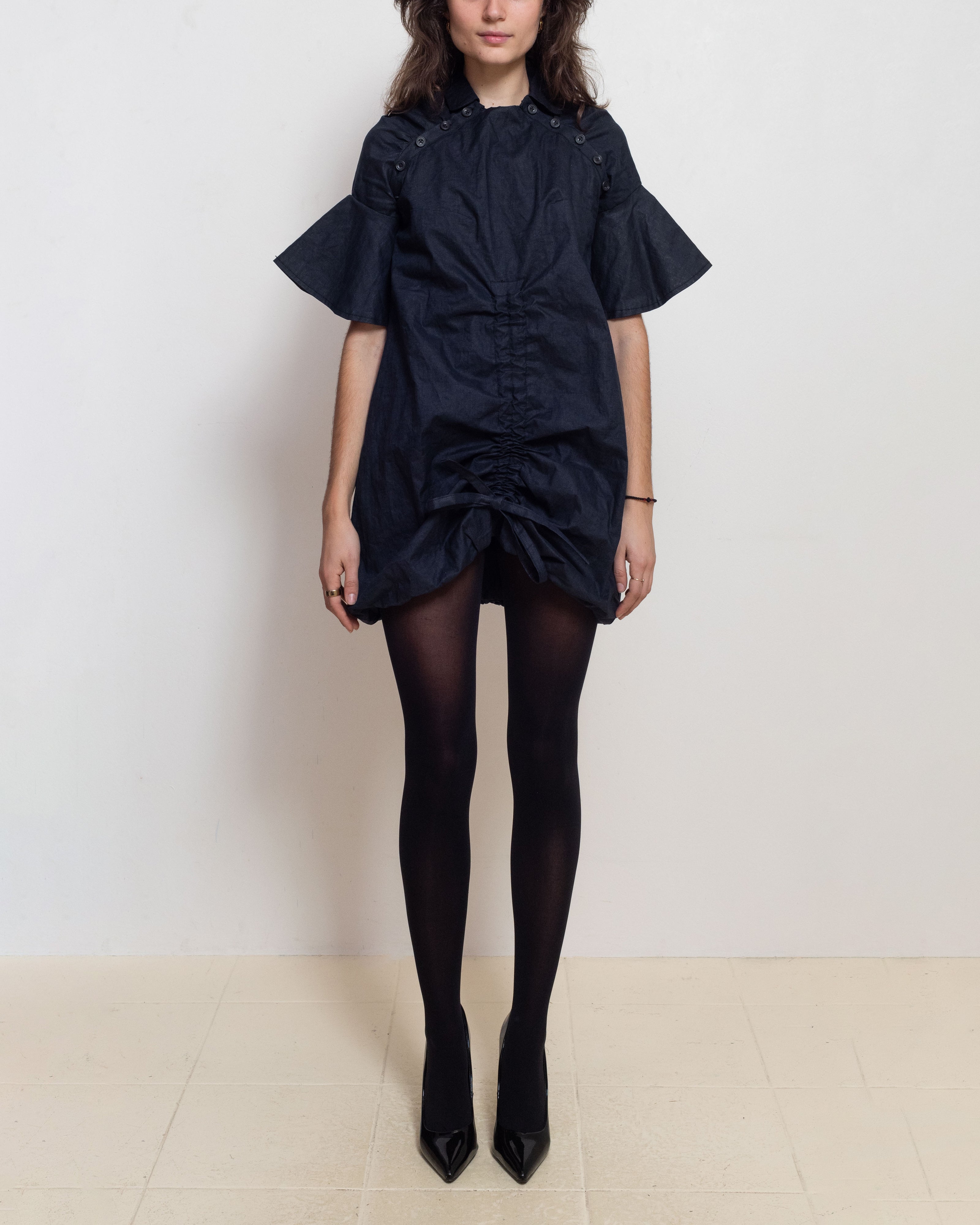 Waterproof Raglan Puff Dress