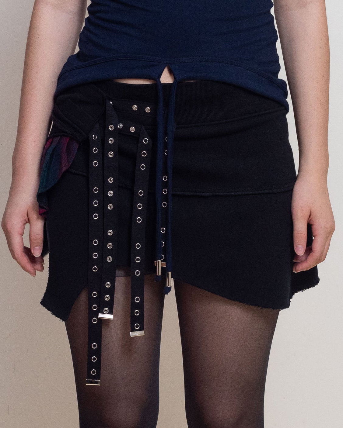 Serpent Kilt Mini Skirt