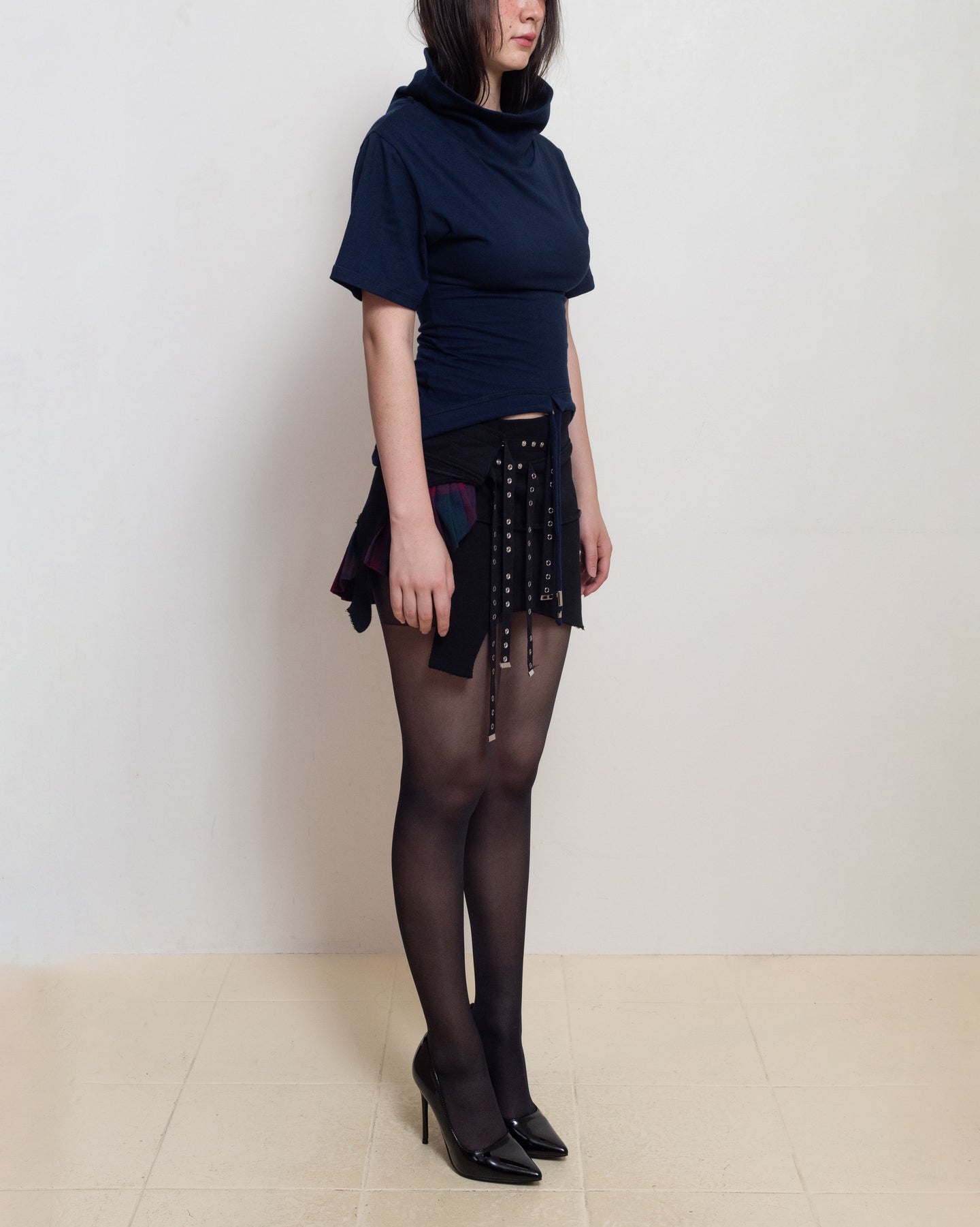 Serpent Kilt Mini Skirt